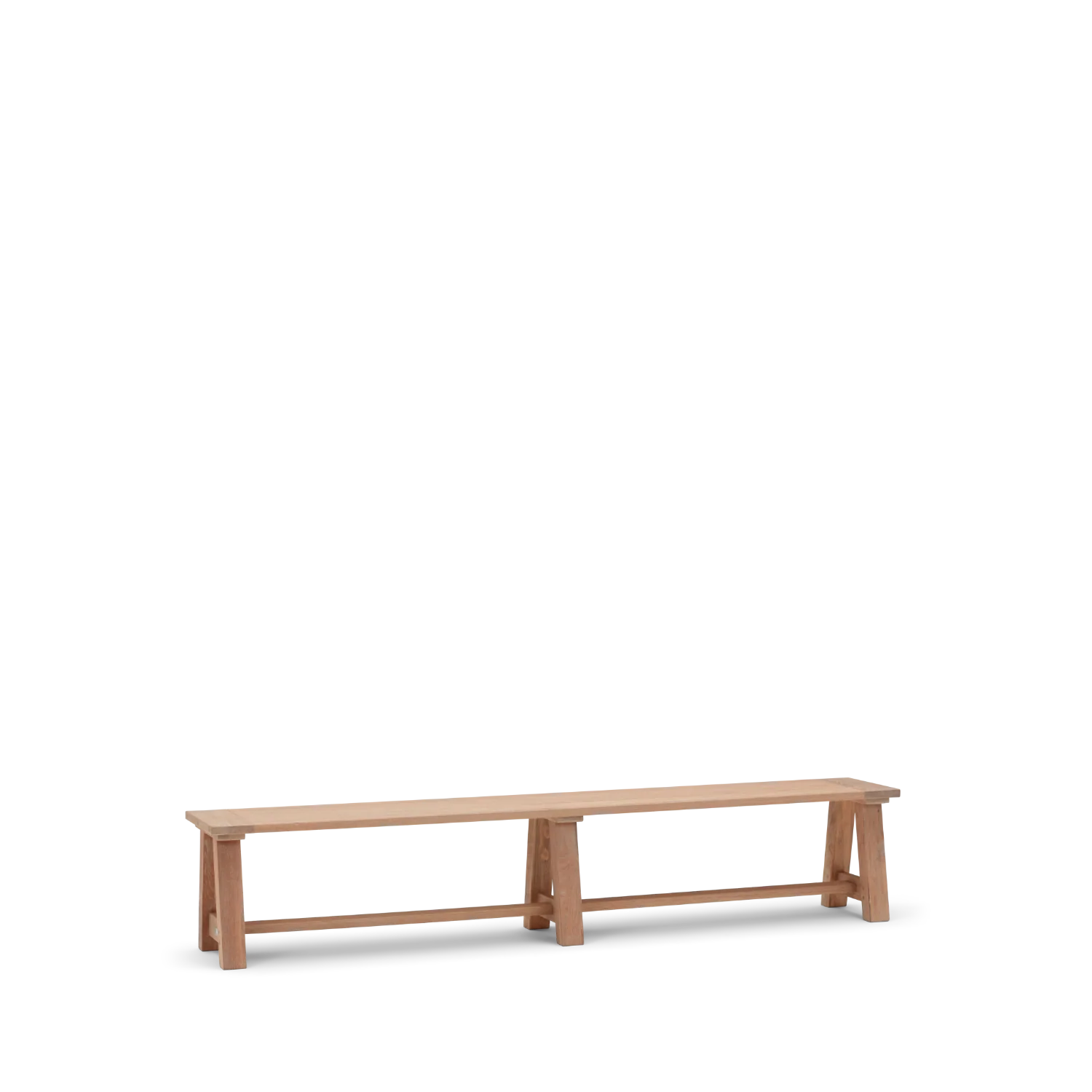 Arundel 4-5 Seater Oak Dining Bench - Image 5