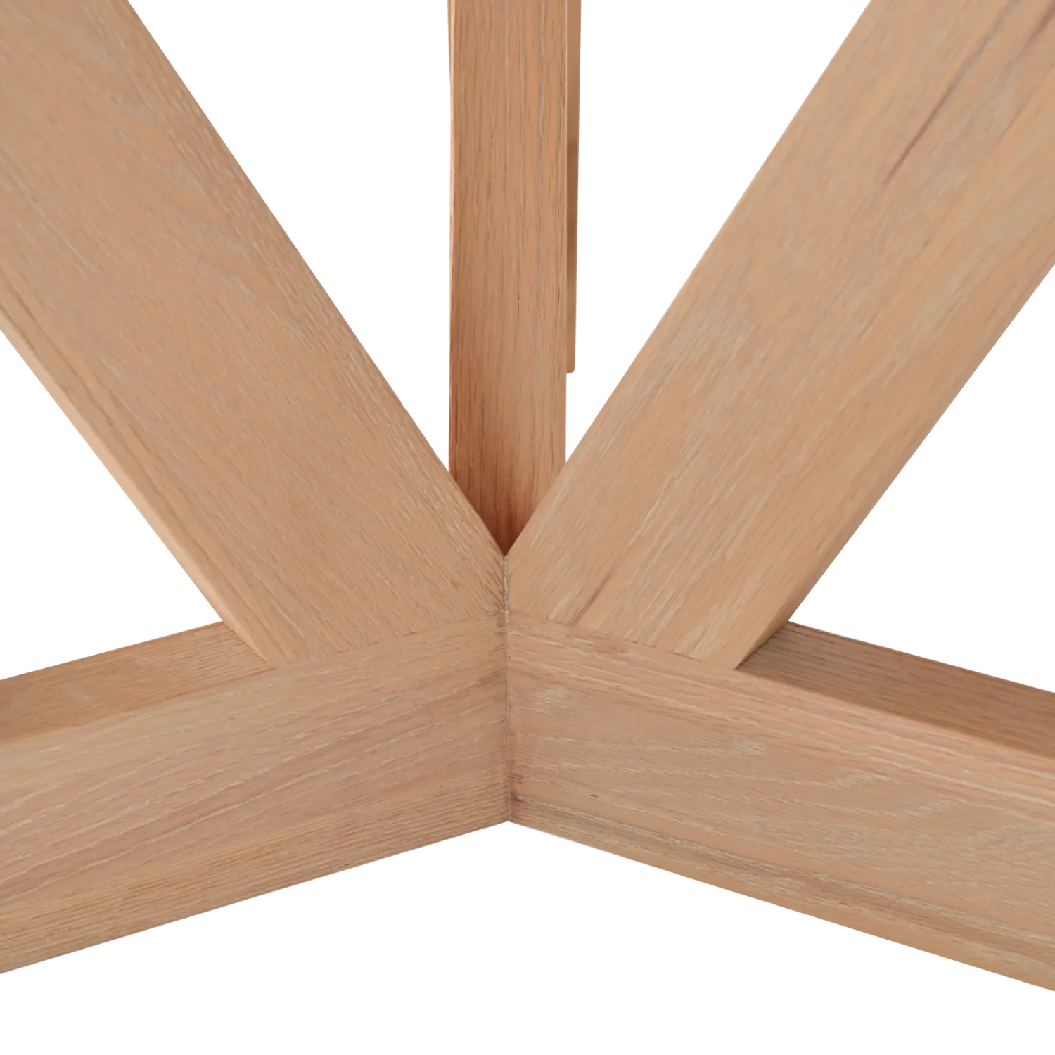 Arundel 6 Seater Round Oak Dining Table - Image 6