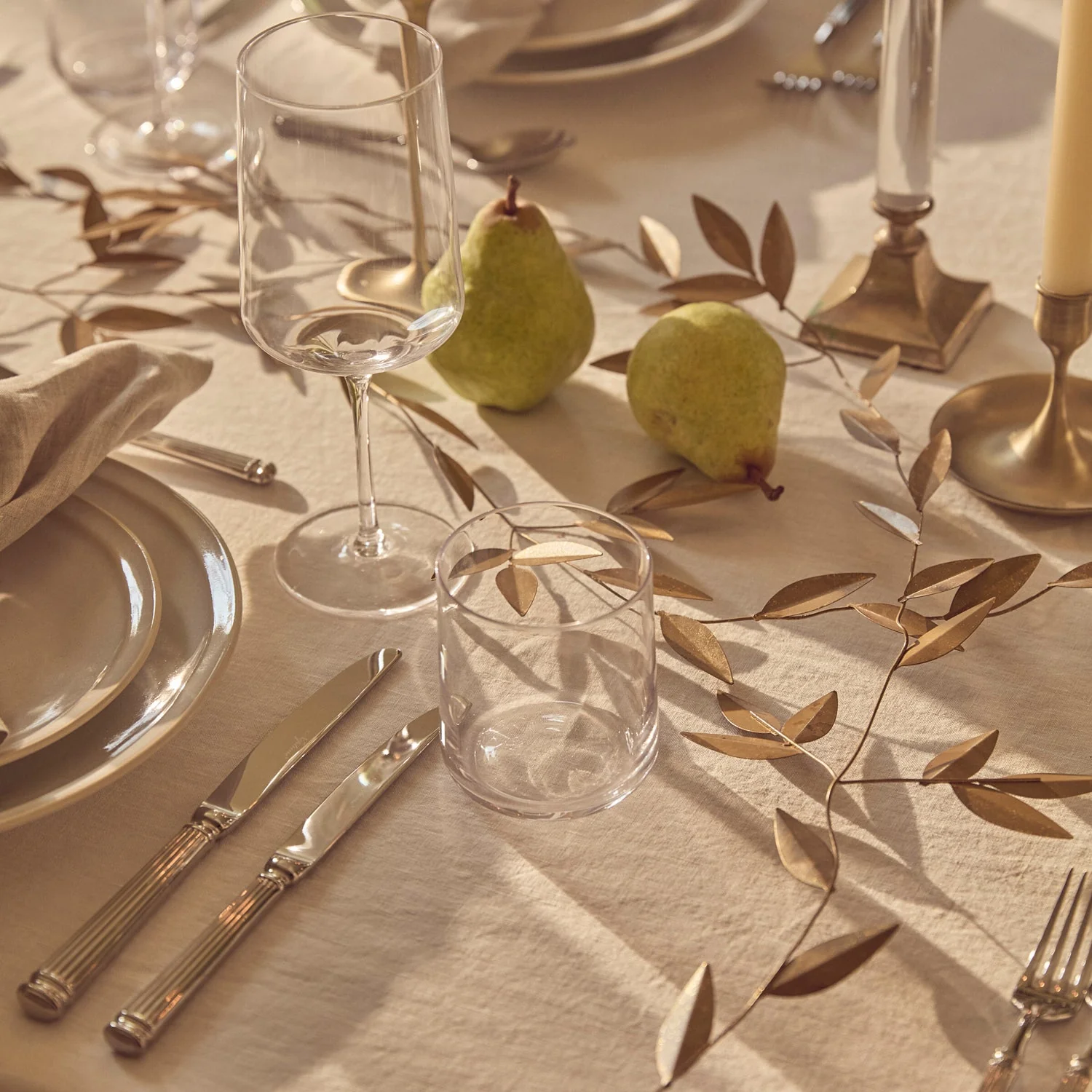 Ashridge Leaf Garland, Antique Gold