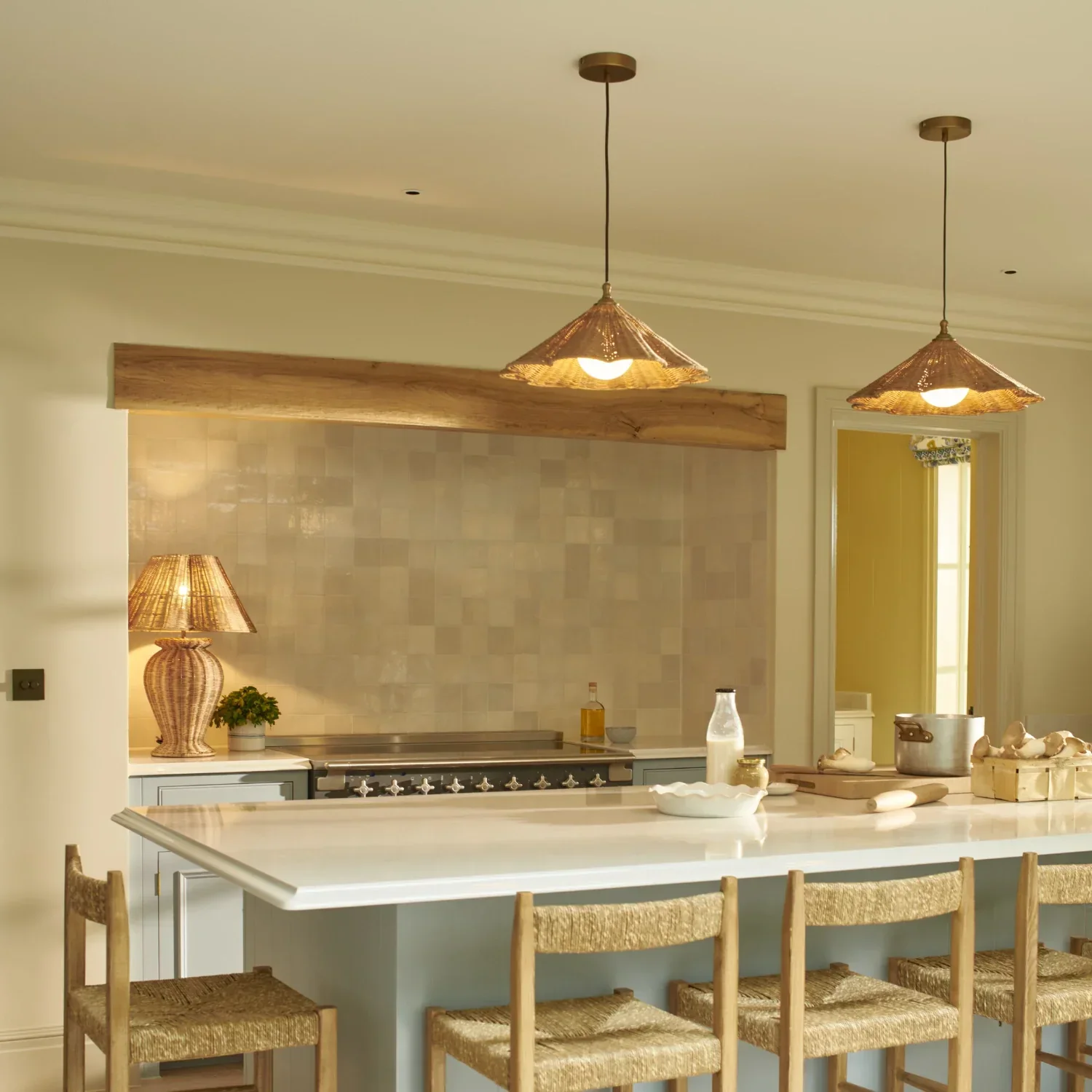 Athena Rattan Pendant Light - Image 10