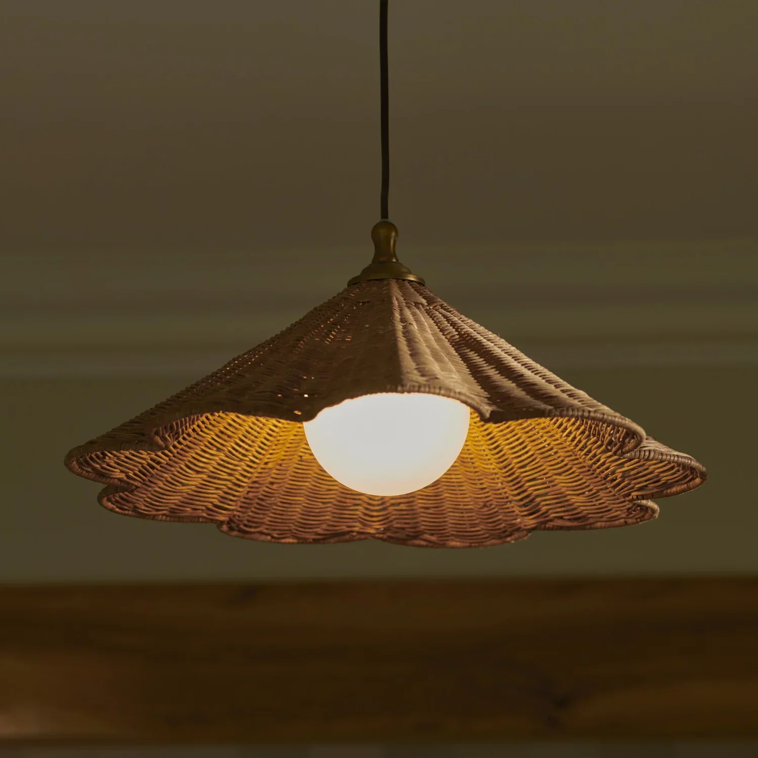 Athena Rattan Pendant Light - Image 3