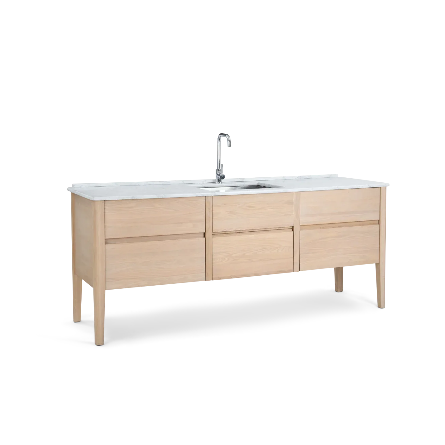 Borough Oak Freestanding Sink Cabinet - Image 9