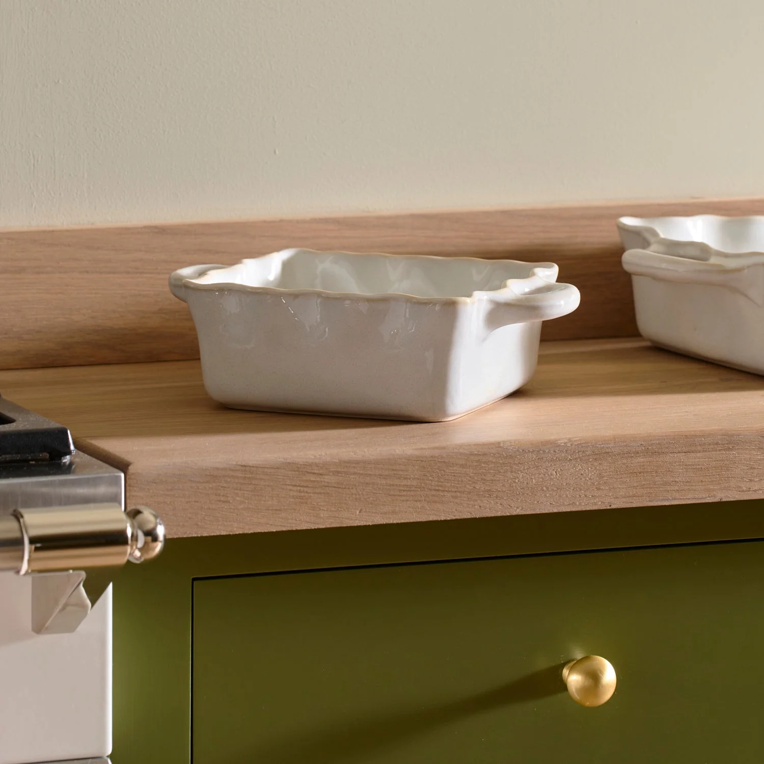 Bramley Stoneware Baking Dish, White