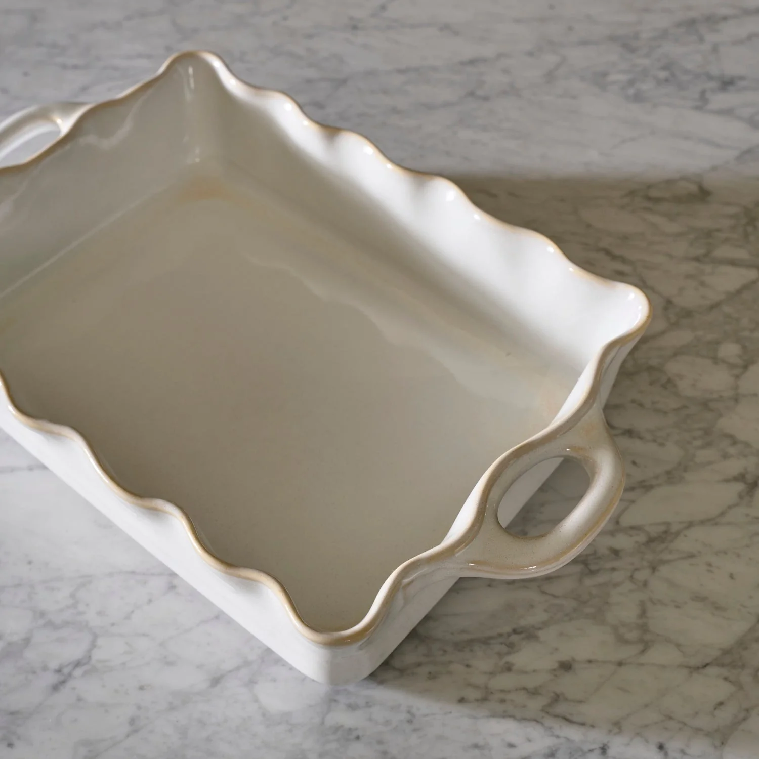 Bramley Stoneware Baking Dish, White - Image 5