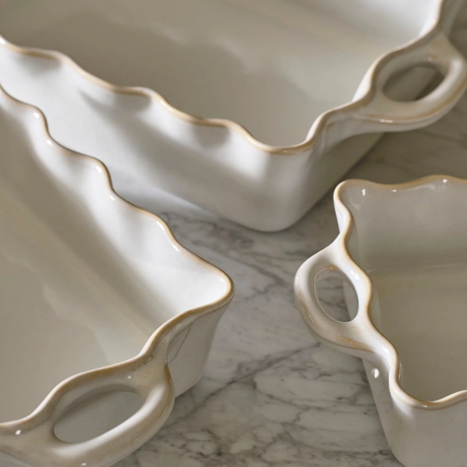 Bramley Stoneware Baking Dish, White - Image 6