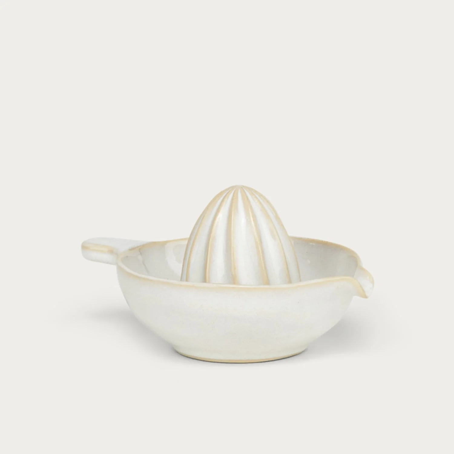Bramley Stoneware Lemon Squeezer, White - Image 3
