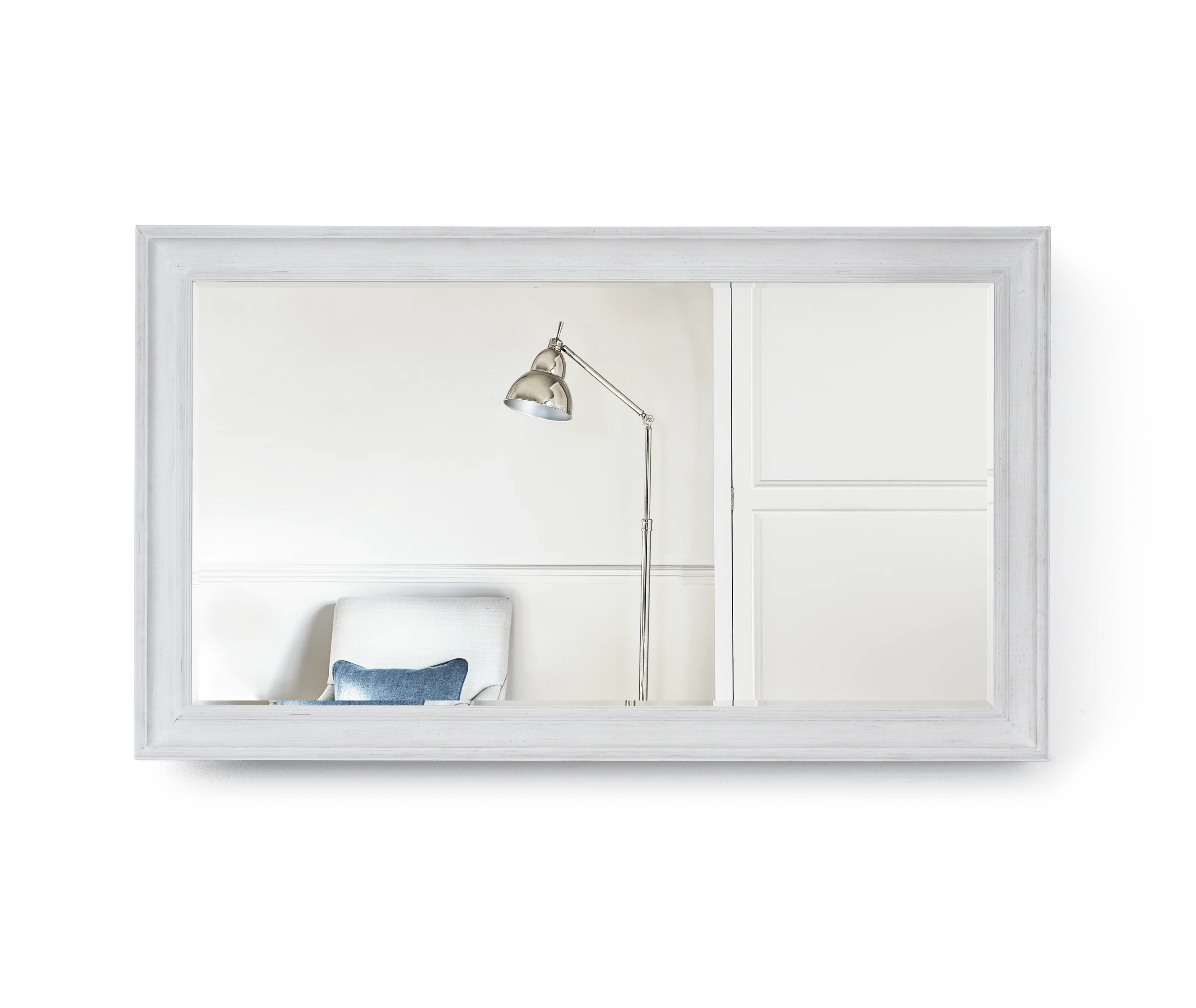 Buckingham Rectangular 205x120cm Mirror, Off White - Image 4