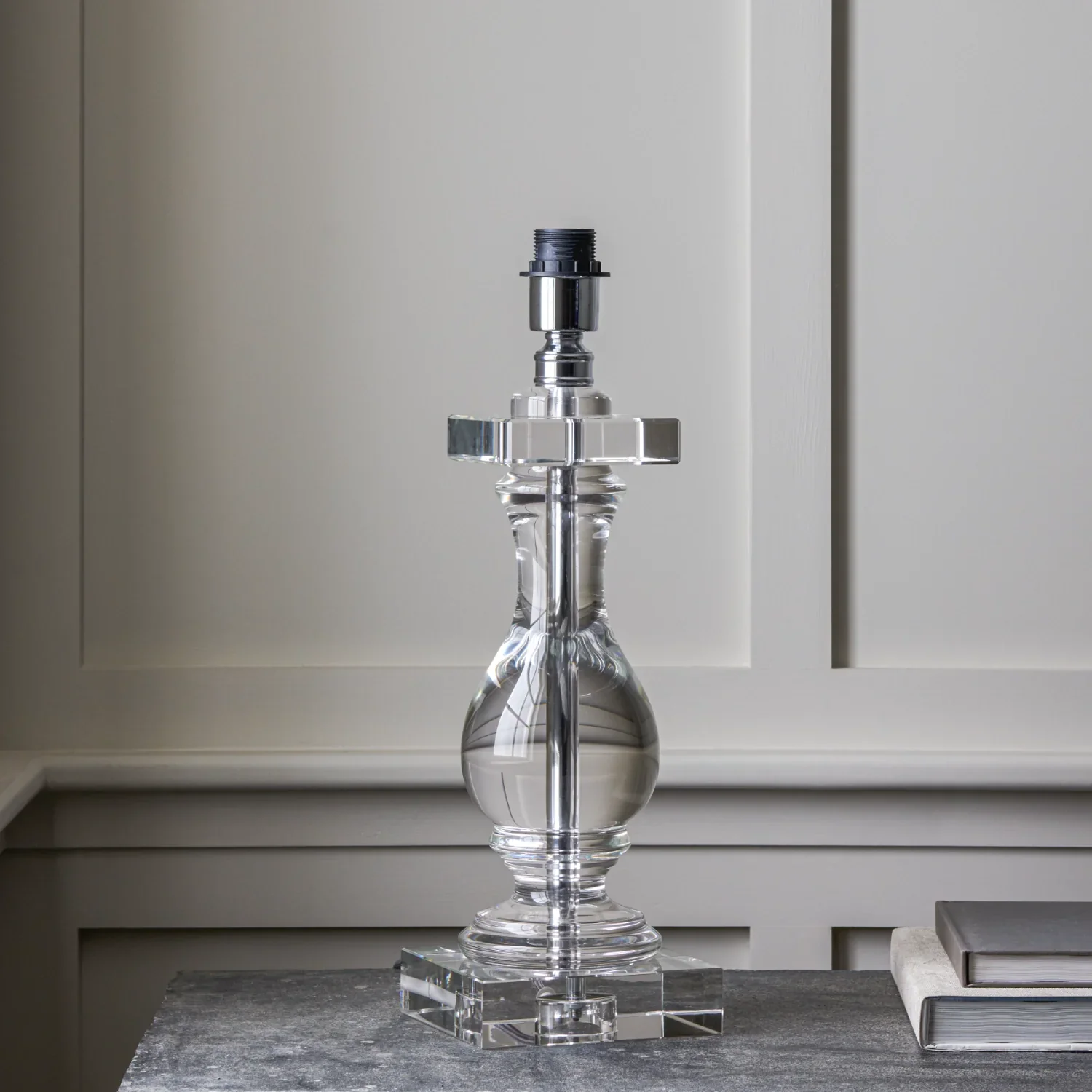 Burlington Crystal Vase Lampstand, Medium