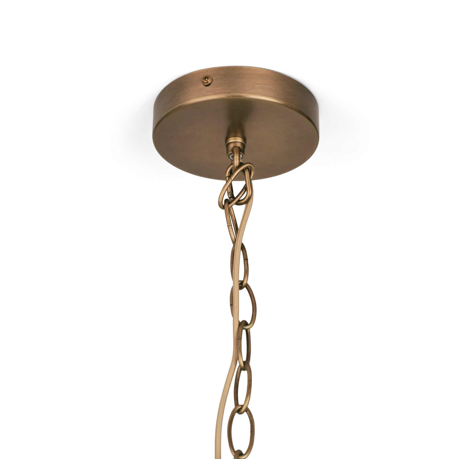Cecile Small Gathered Linen Pendant Light - Image 7
