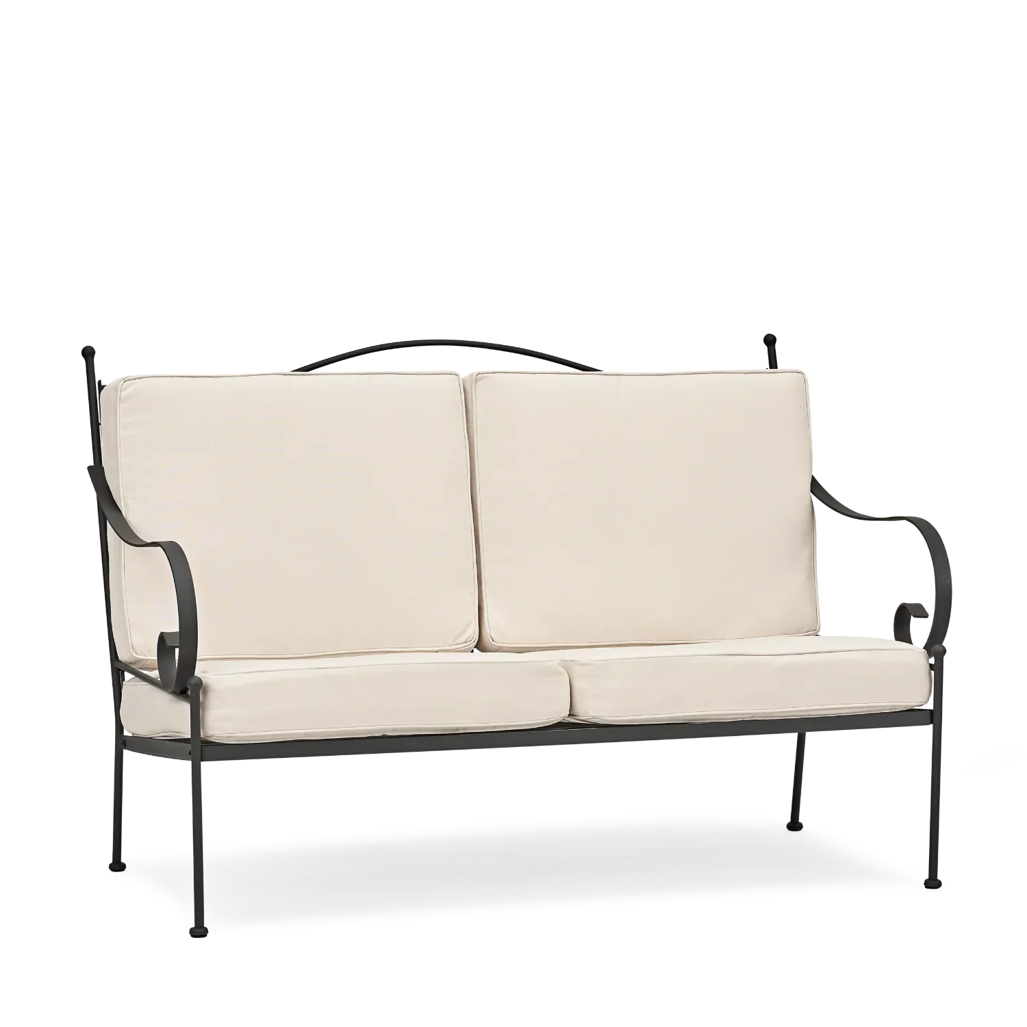 Cheltenham 2 Seater Metal Garden Sofa - Image 6