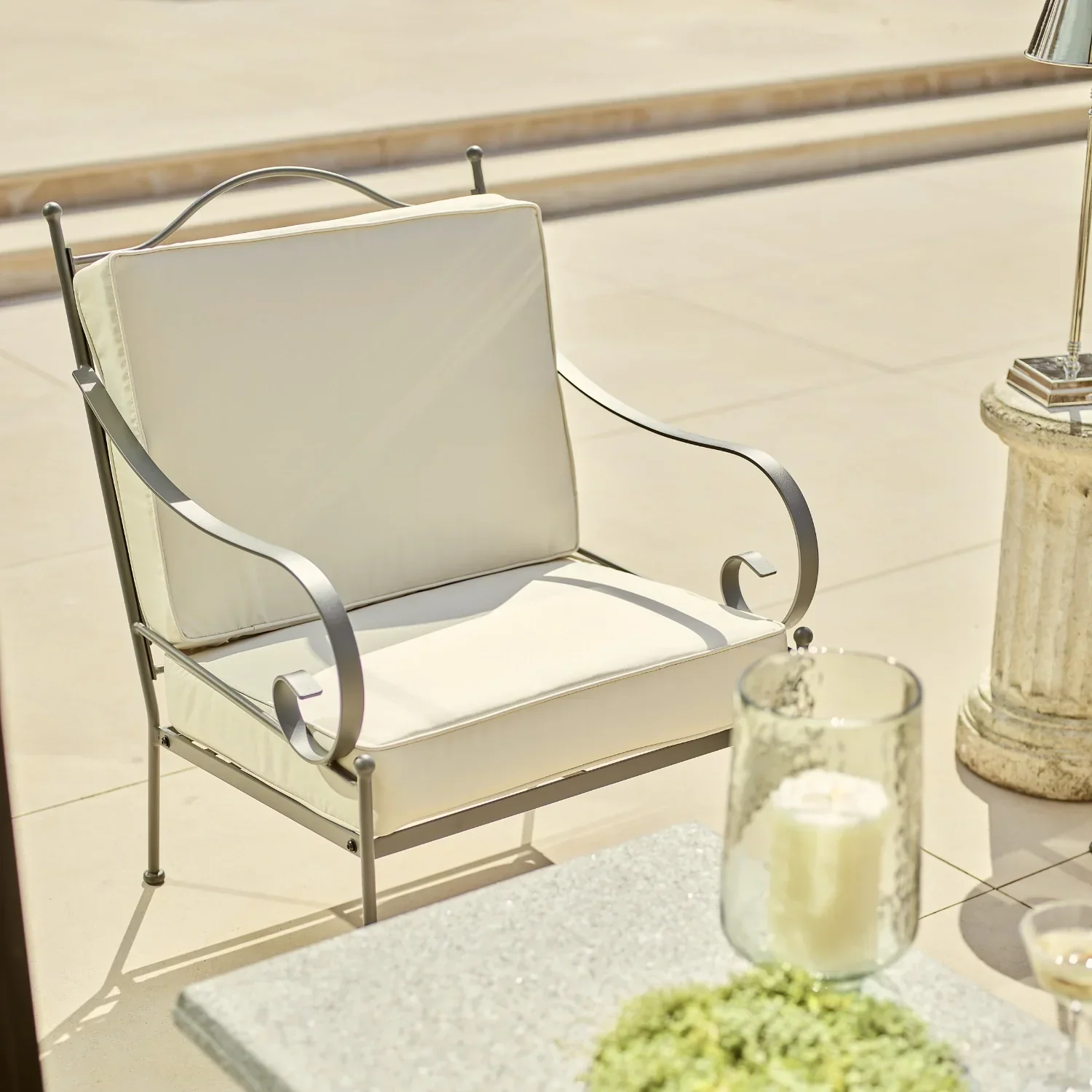 Cheltenham Metal Garden Armchair - Image 3