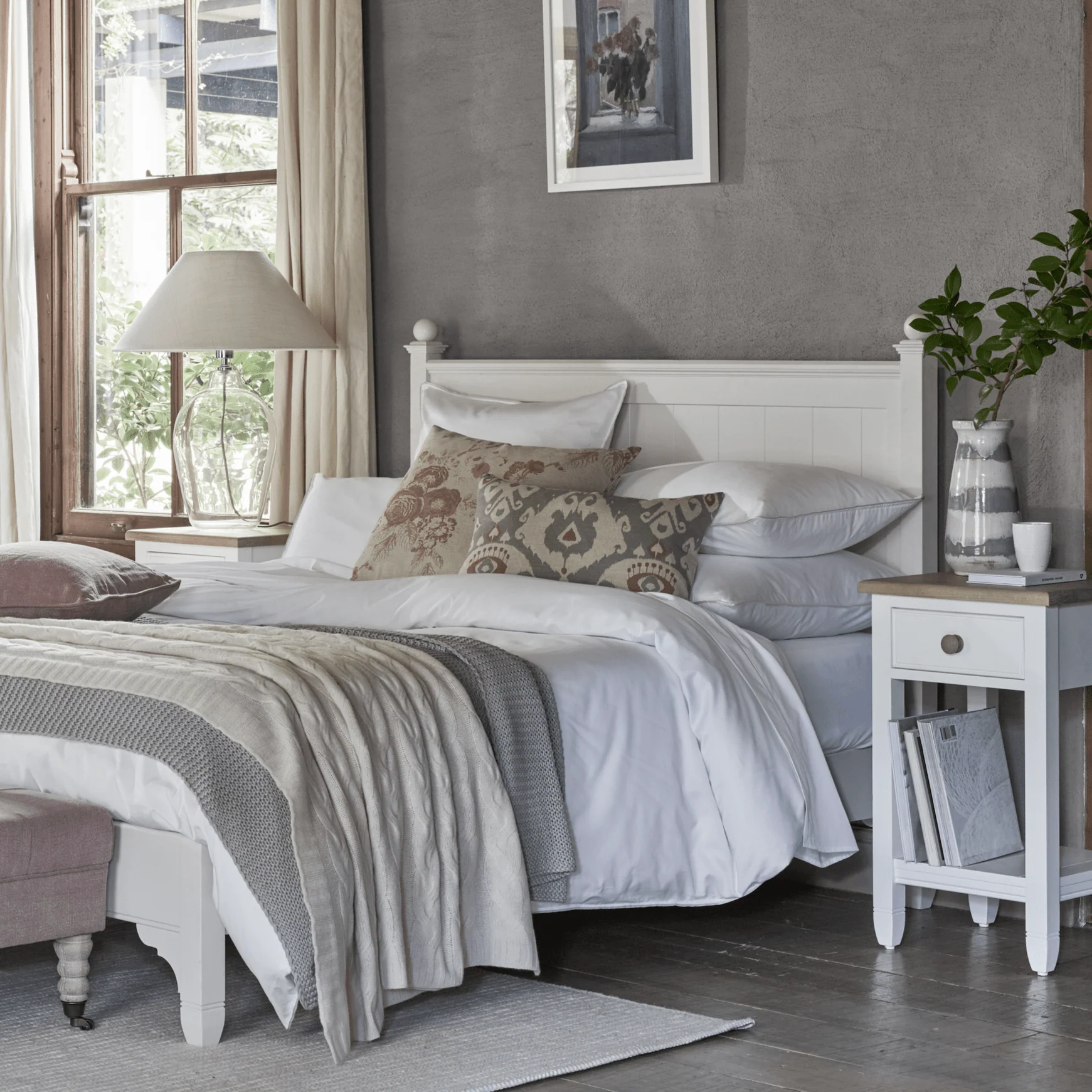 Chichester Double Bed, Painted