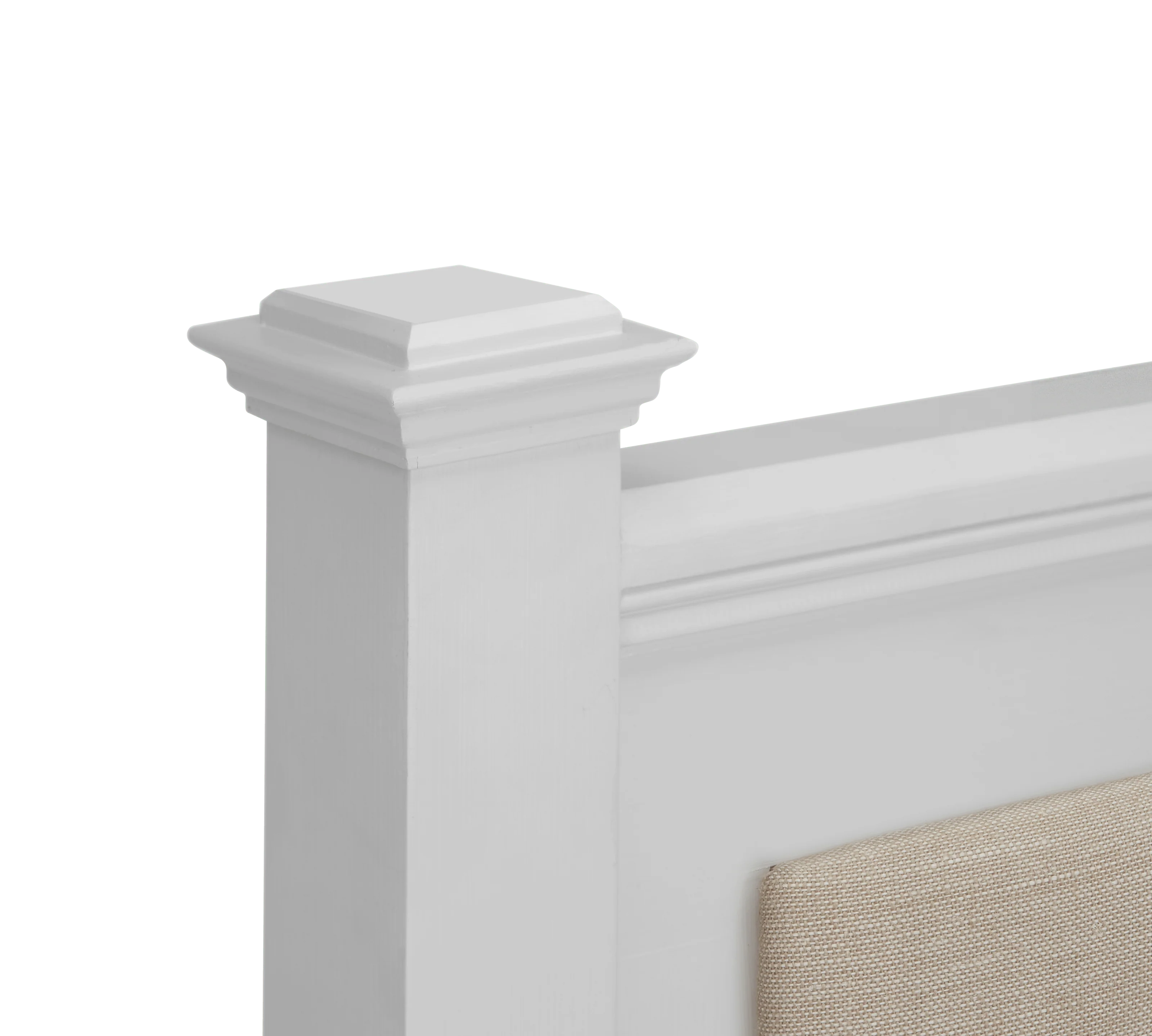 Chichester Double Bed with Upholstered Headboard, Painted - Image 4