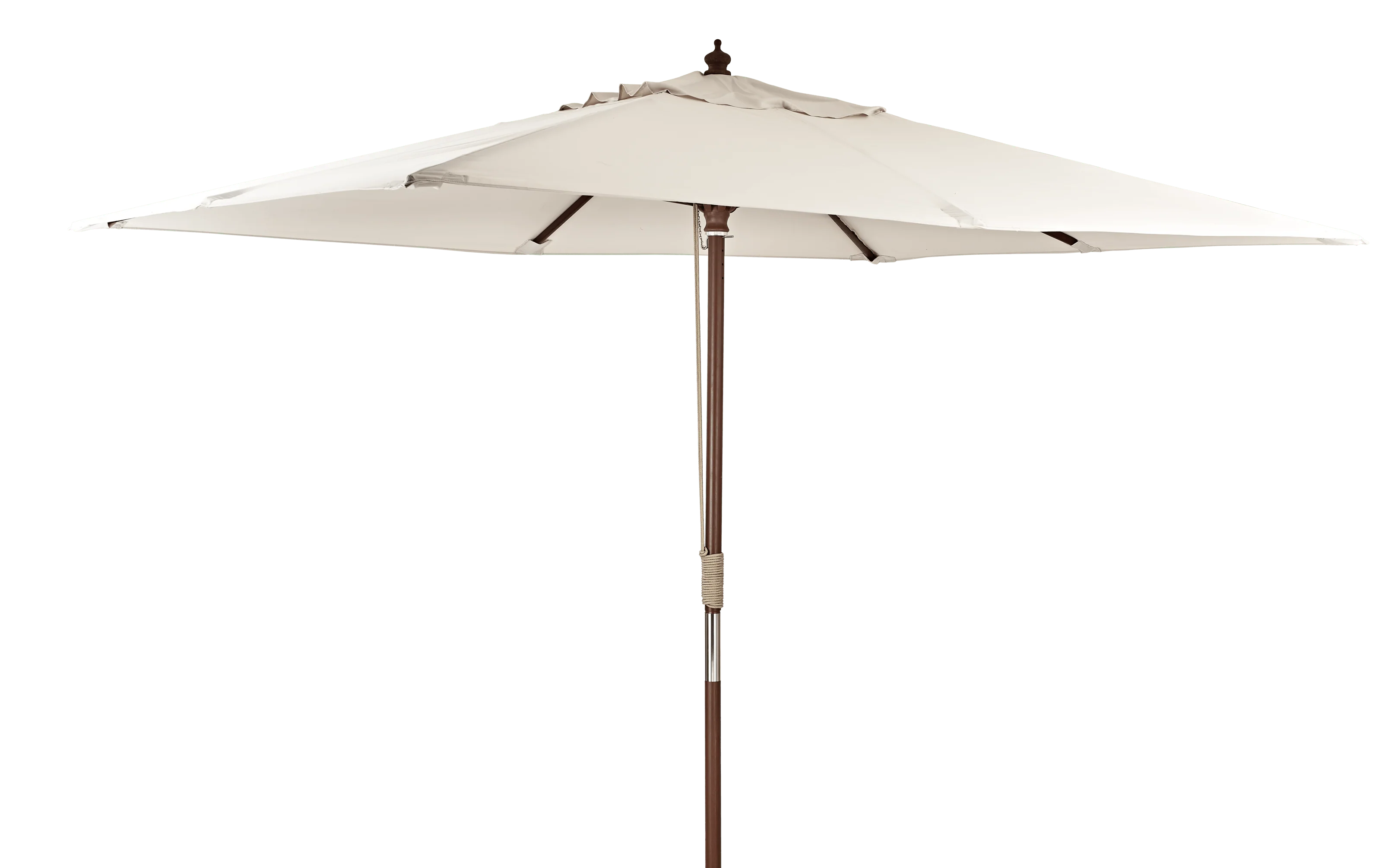 Classic 3x2m Rectangular Parasol, Natural - Image 3