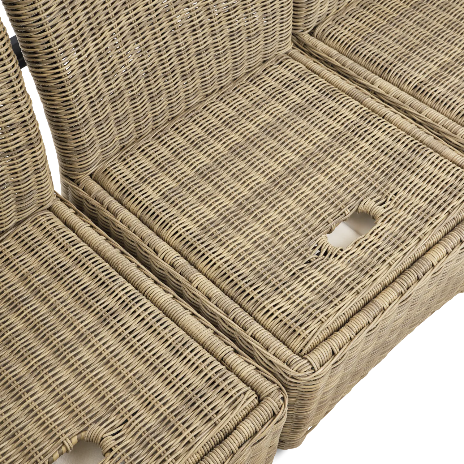 Compton 8 Seater Modular Wicker Garden Corner Sofa Set with Coffee Table & Parasol - Image 11