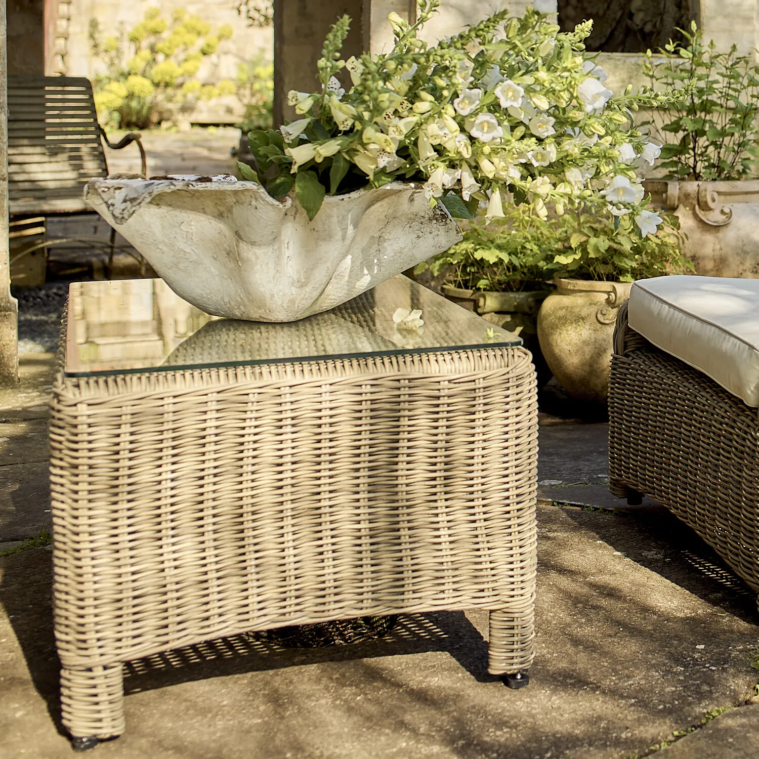 Compton Wicker Garden Coffee Table - Image 8