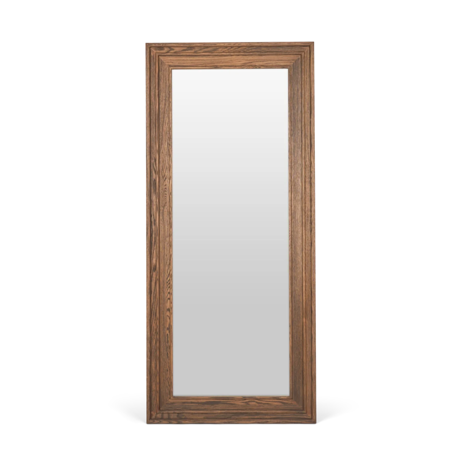 Edinburgh Floor Length Rectangular Mirror - Darkened Oak
