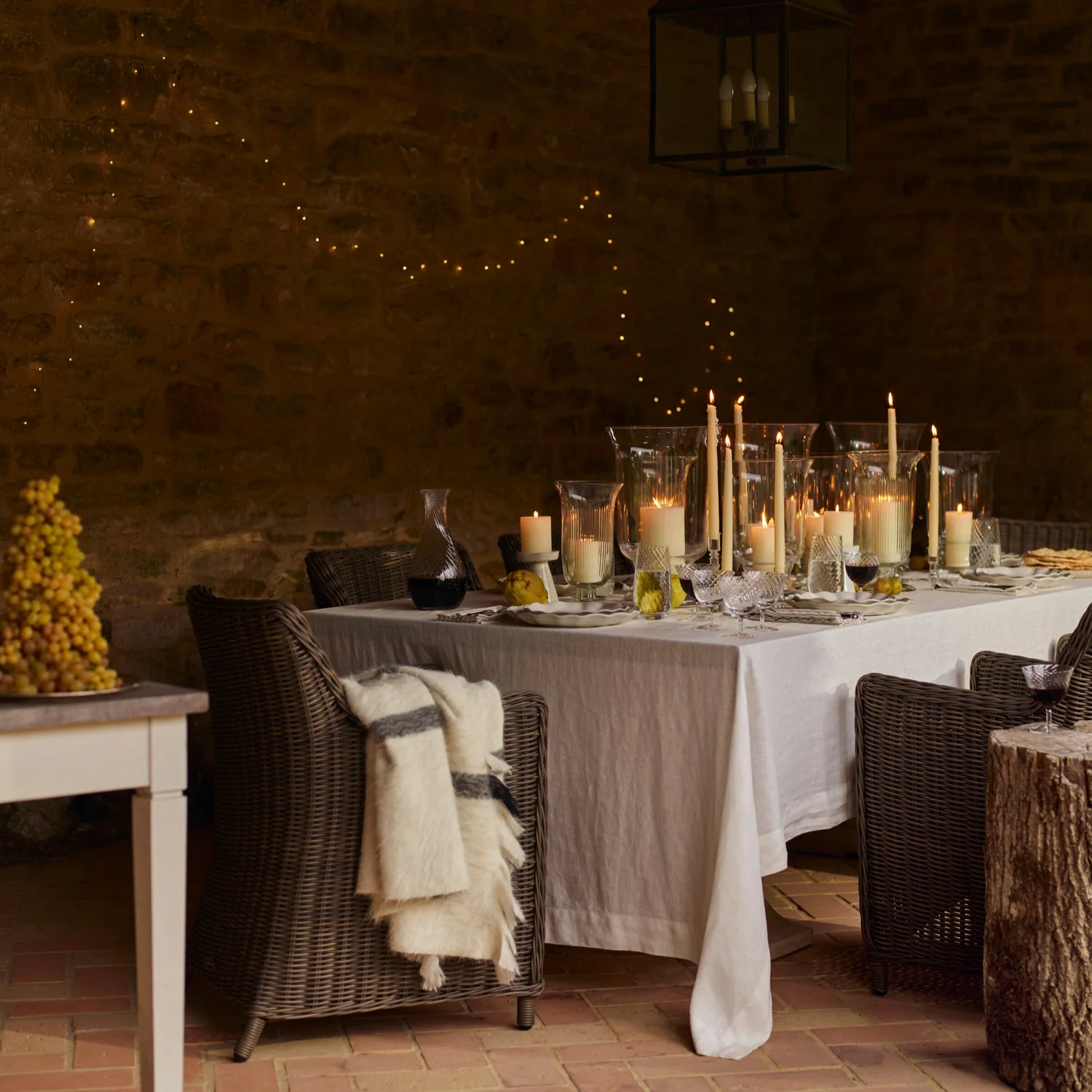 Emily Linen Tablecloth, Salt - Image 9