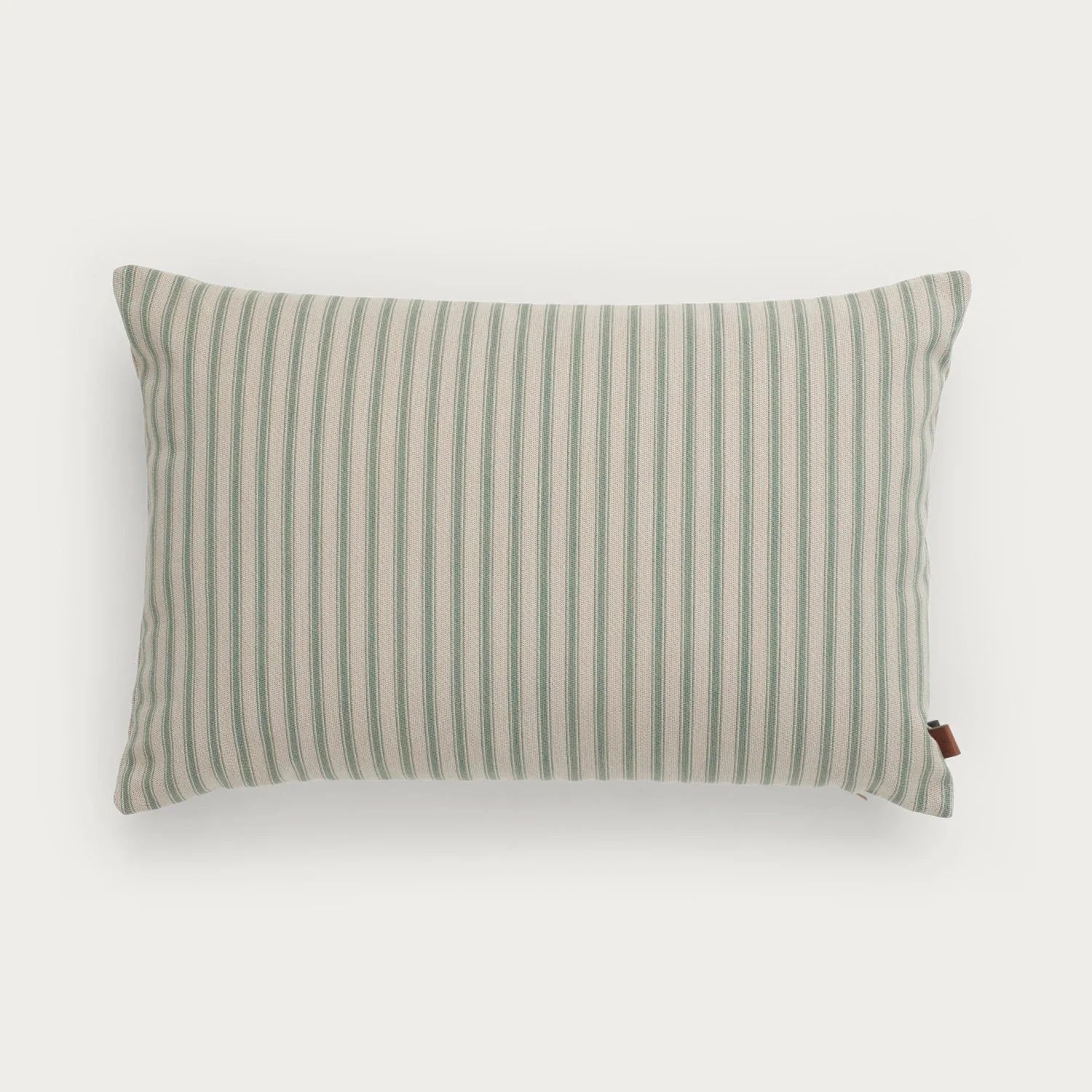 Fine Stripe Outdoor Bolster Scatter Cushion, Green