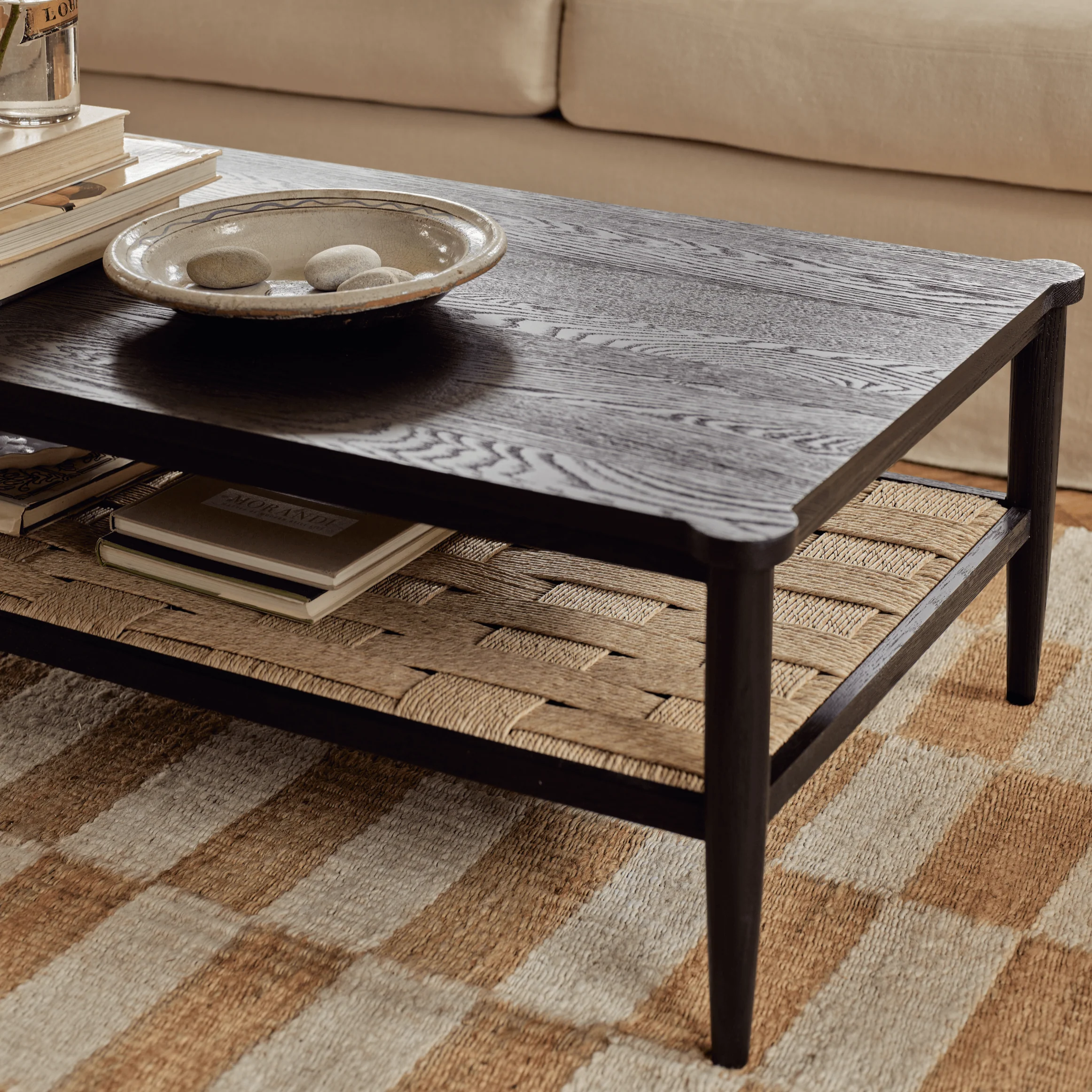 Frome Oak Coffee Table, Warm Black - Image 2