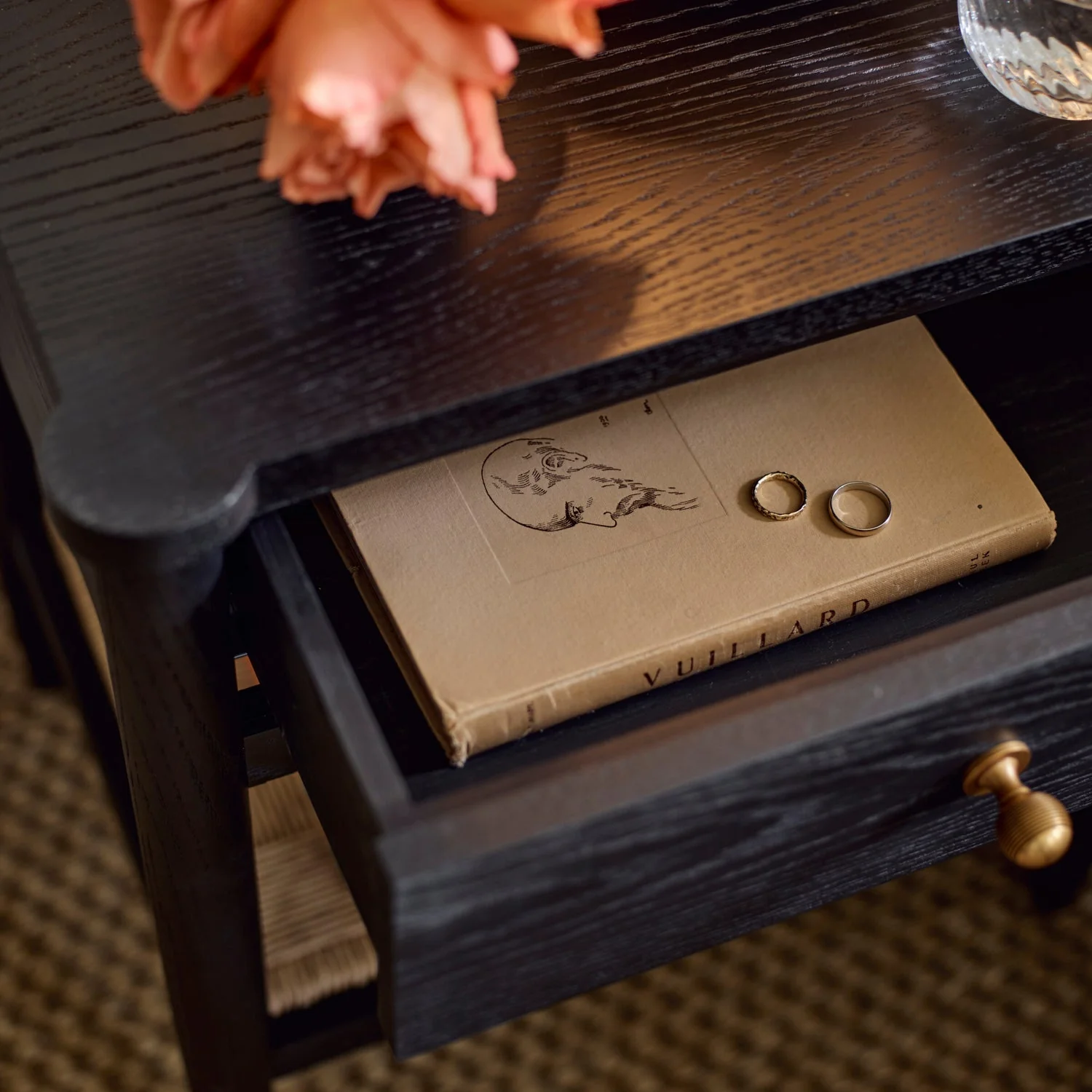 Frome Oak Side Table, Warm Black - Image 2