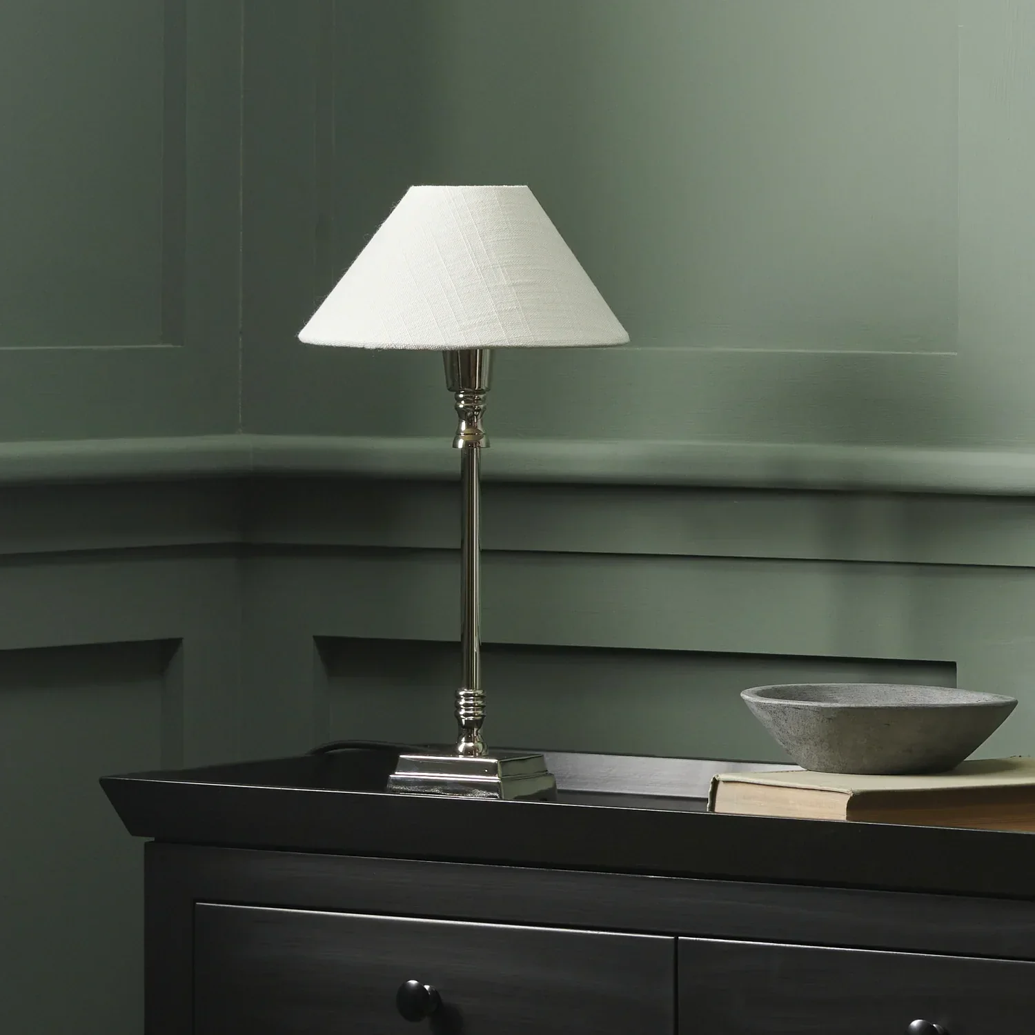 Hanover Small Nickel Table Lamp - Image 2