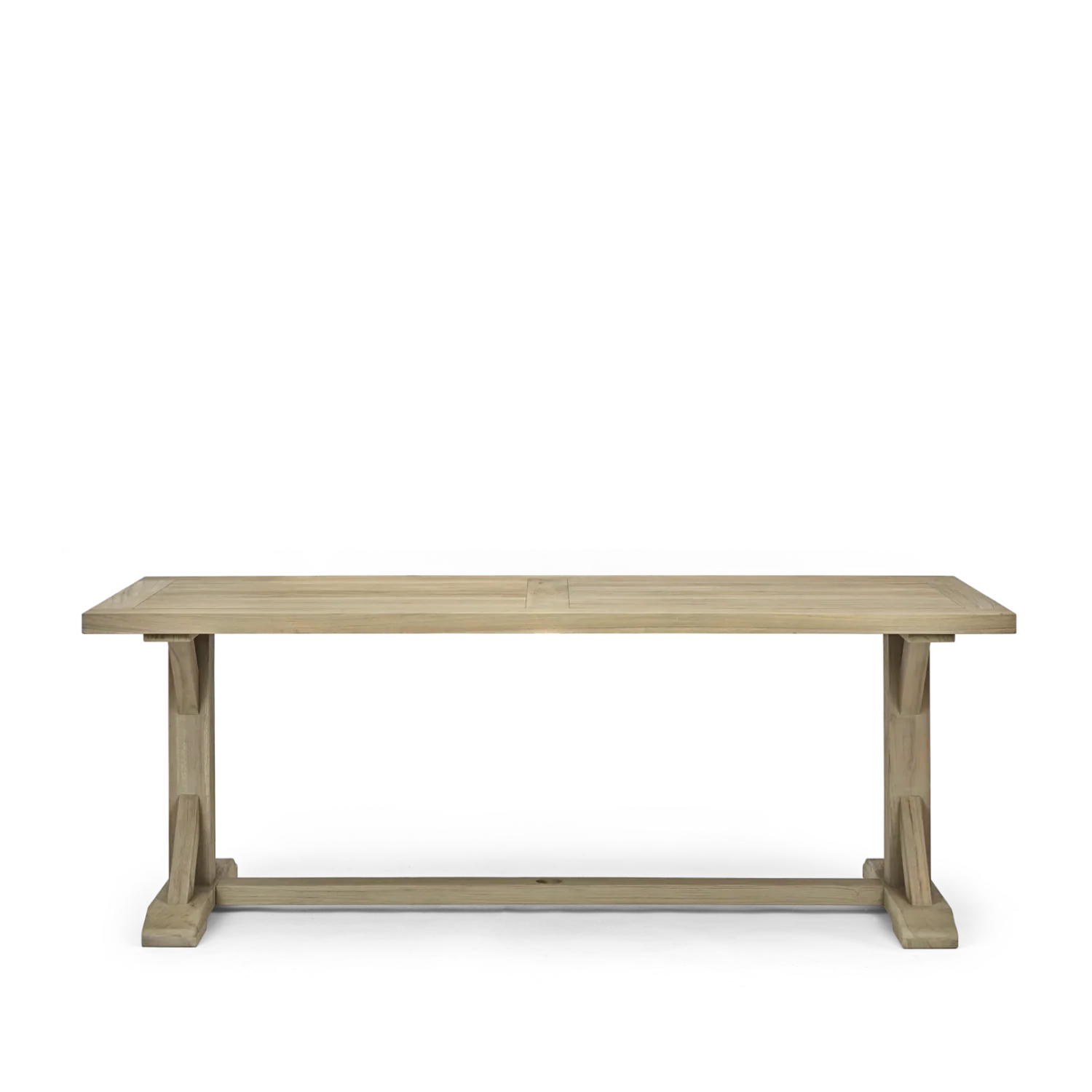 Harmondsworth 6 Seater Teak Garden Dining Table Set with Stanway Carver Chairs - Image 7