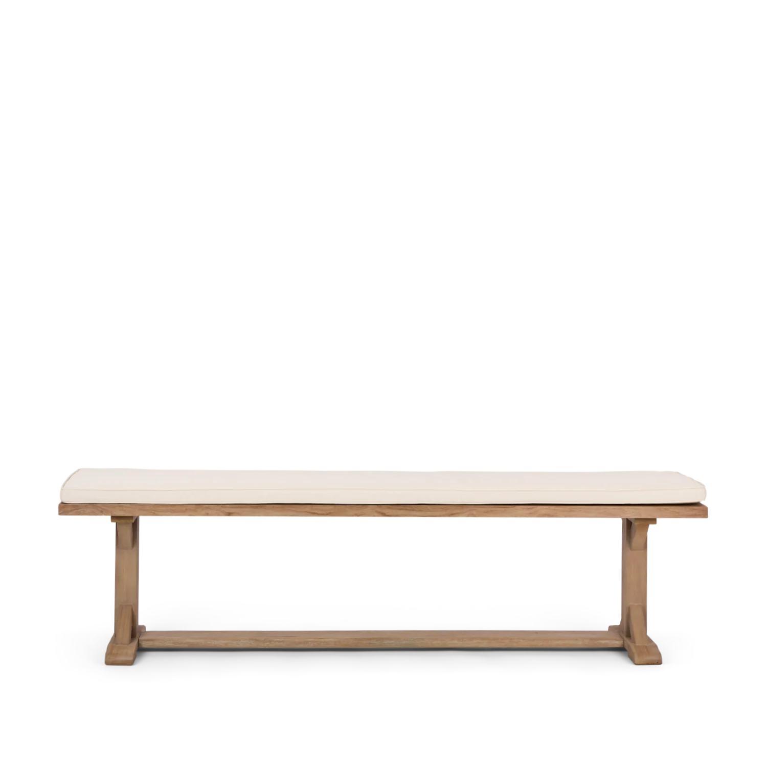 Harmondsworth 6 Seater Teak Garden Dining Table & Bench Set - Image 4