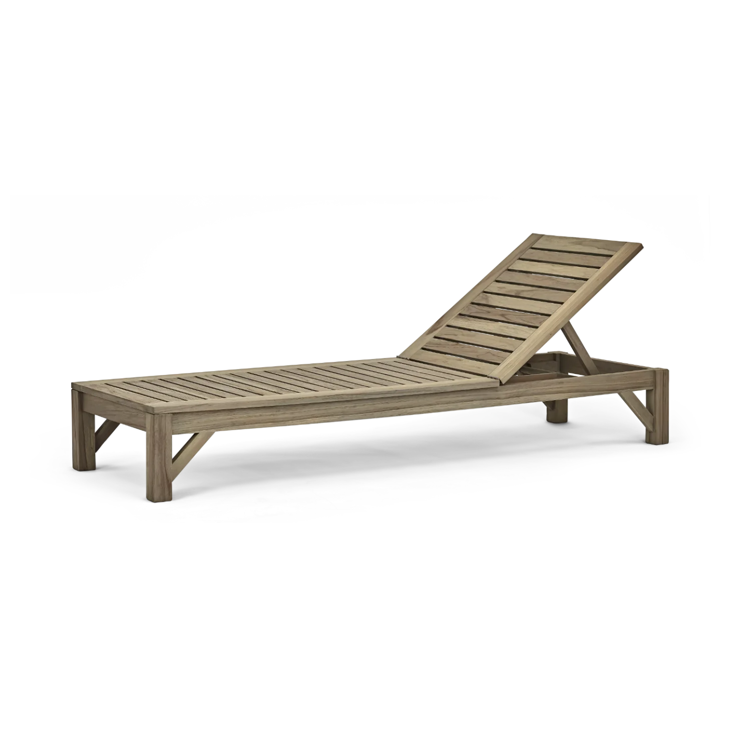 Harmondsworth Teak Sun Lounger with Cushion - Image 5