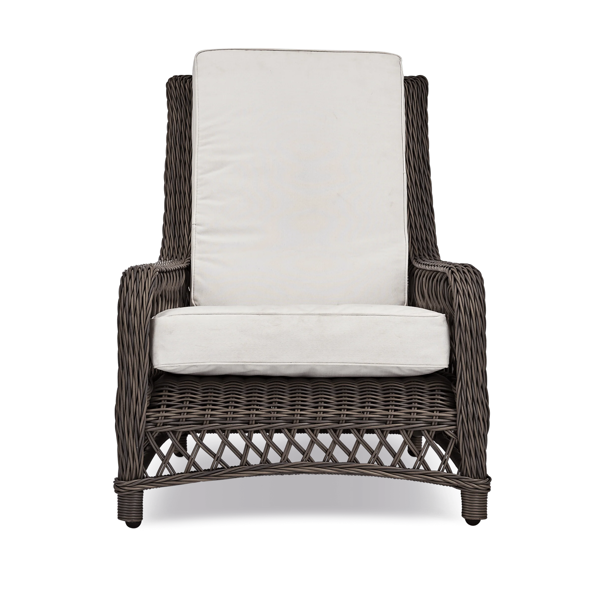 Harrington Wicker Relaxed Garden Armchair - Image 4