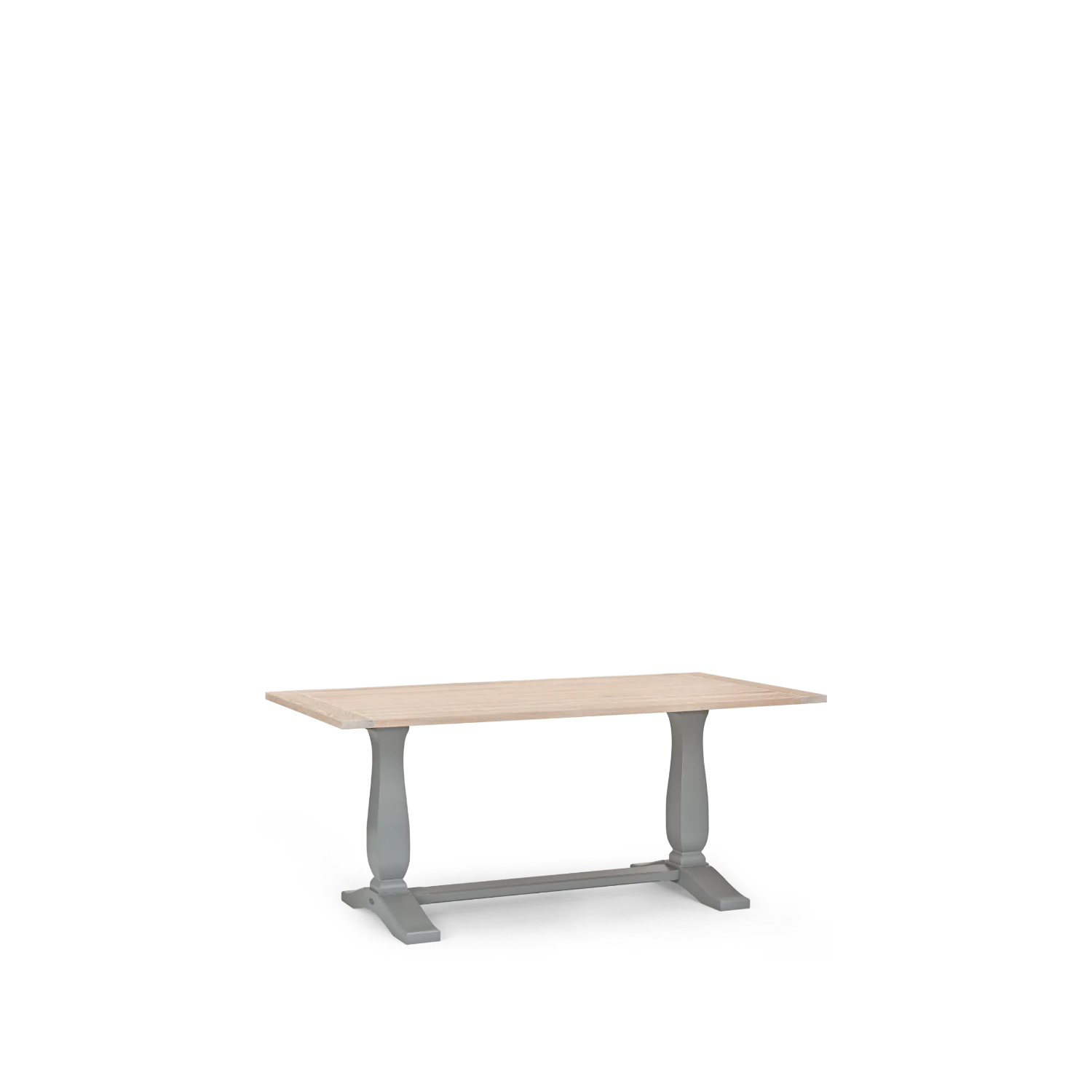 Harrogate 6 Seater Dining Table, Fog - Image 2