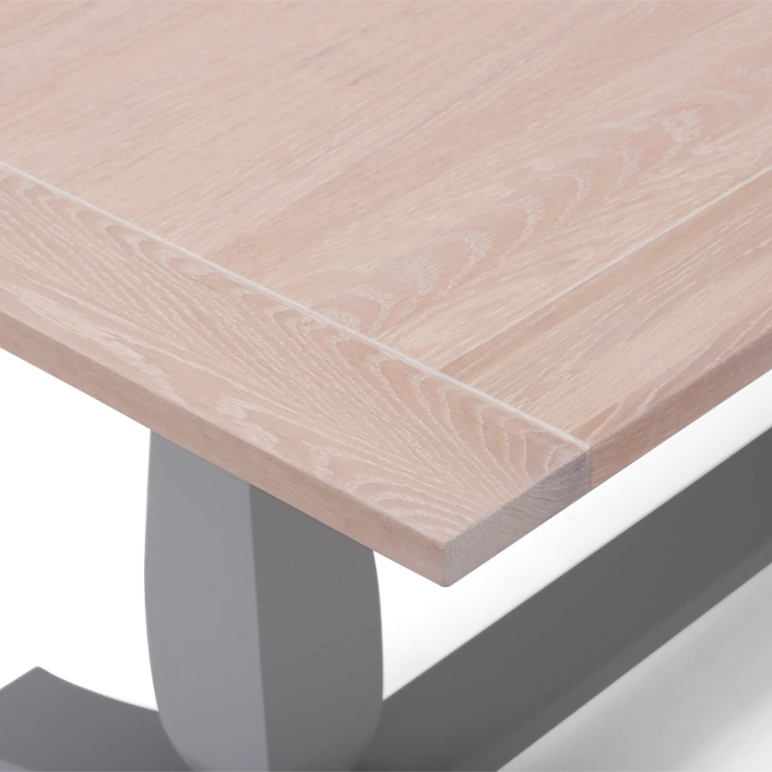 Harrogate 6 Seater Dining Table, Fog - Image 3