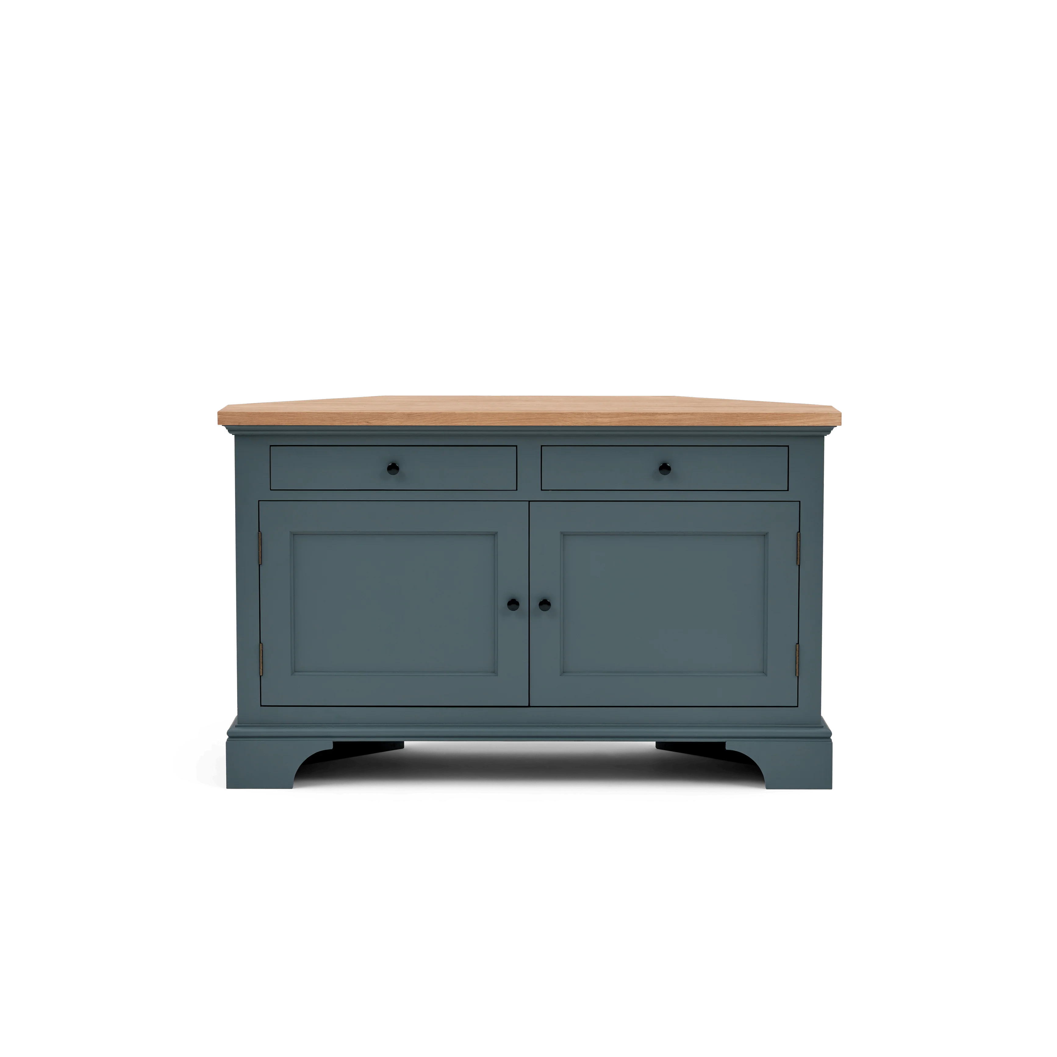 Henley Oak Corner TV Cabinet, Smoke - Image 8