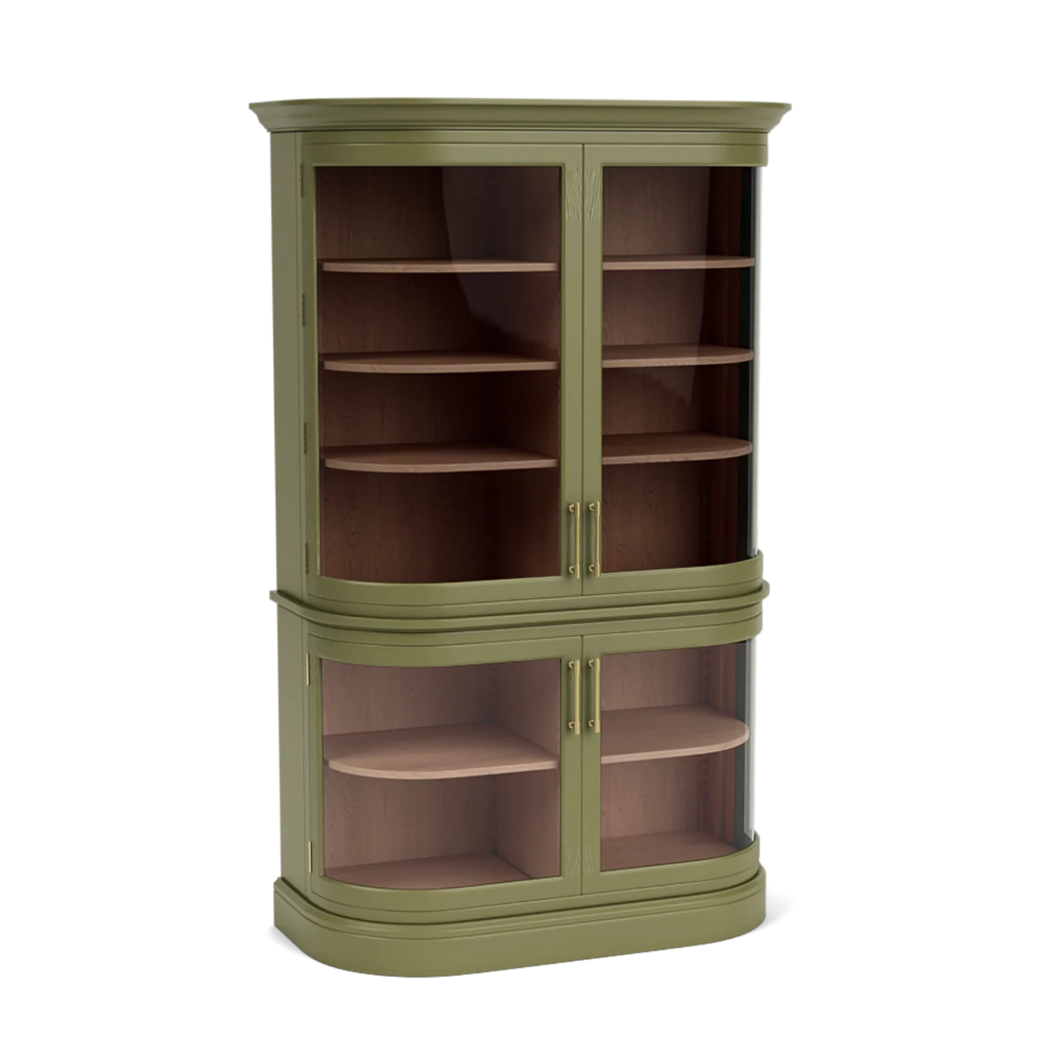 Henley Curved Glass Cabinet, Painted - Image 10