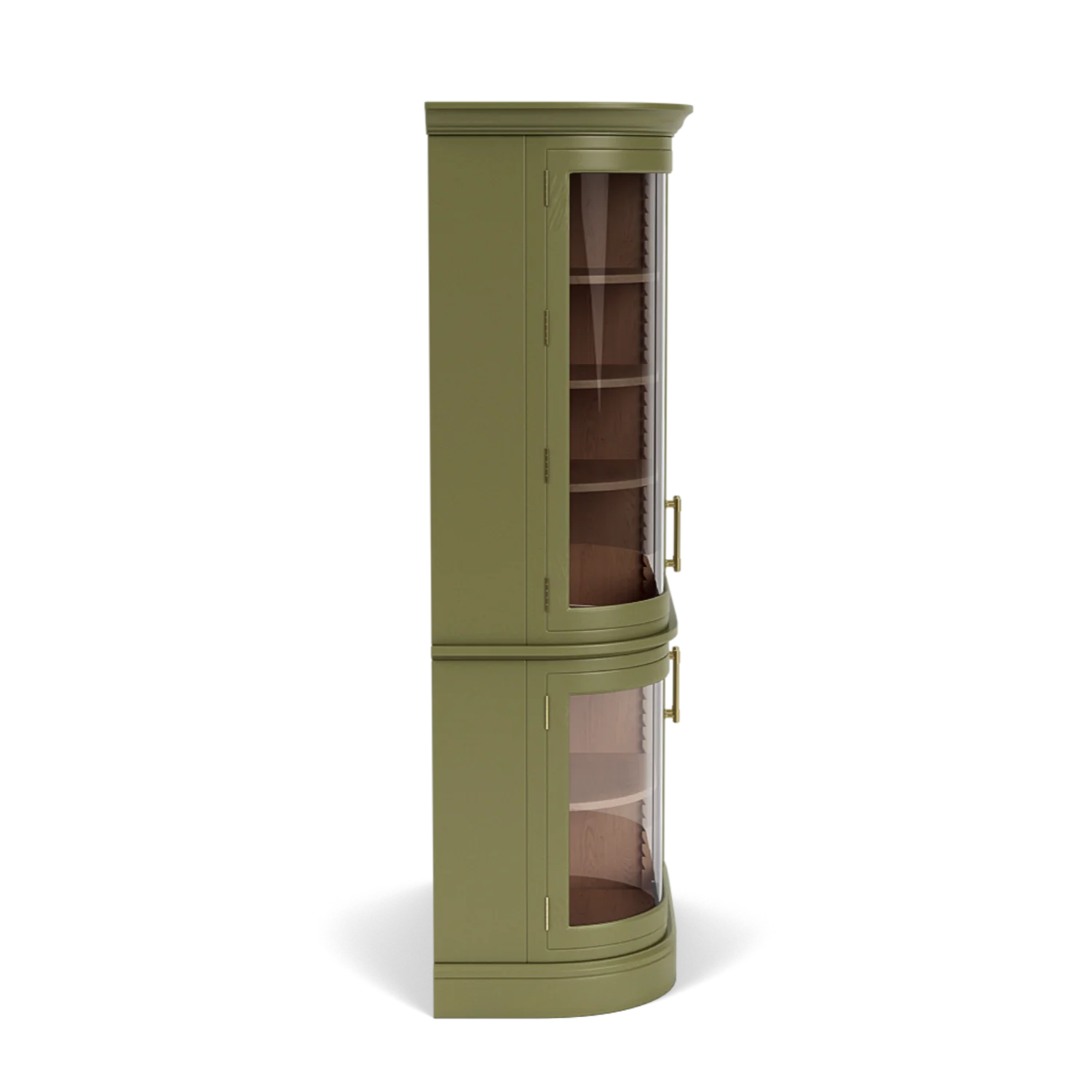 Henley Curved Glass Cabinet, Painted - Image 11