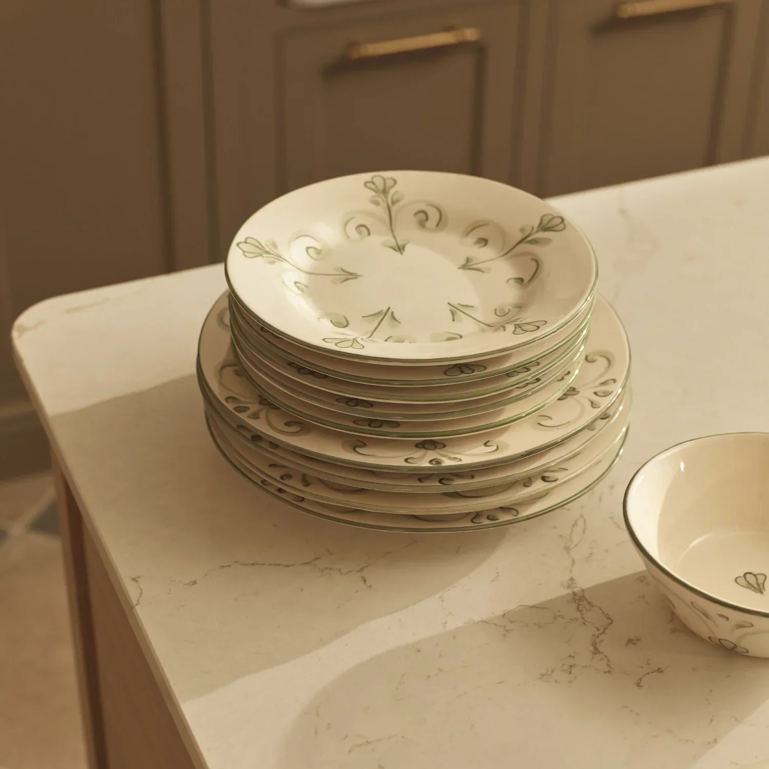 Lamorna Green Side Plate, Set of 6 - Image 5
