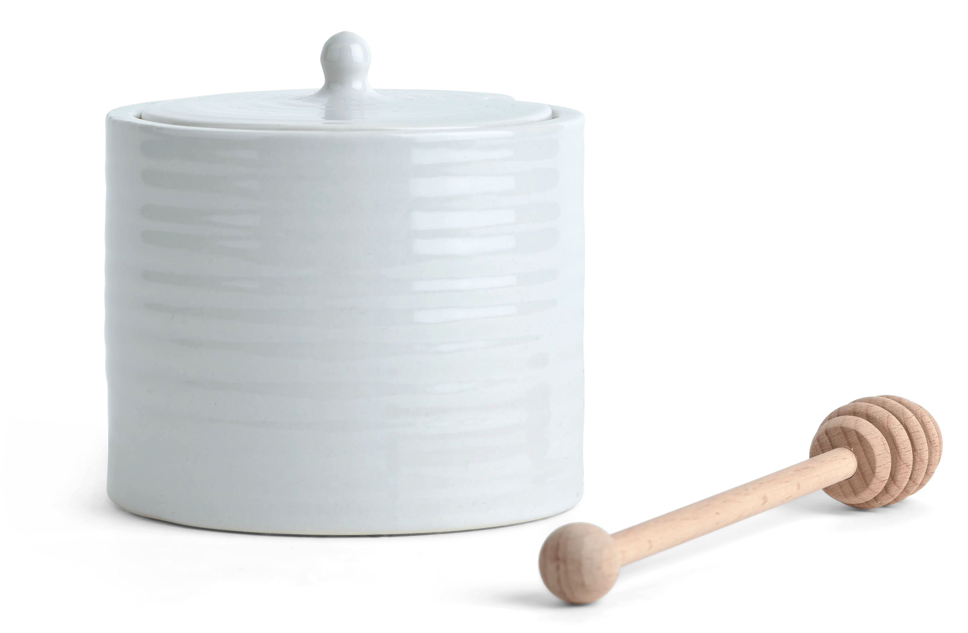 Lewes Honey Pot with Wooden Drizzler - Image 3