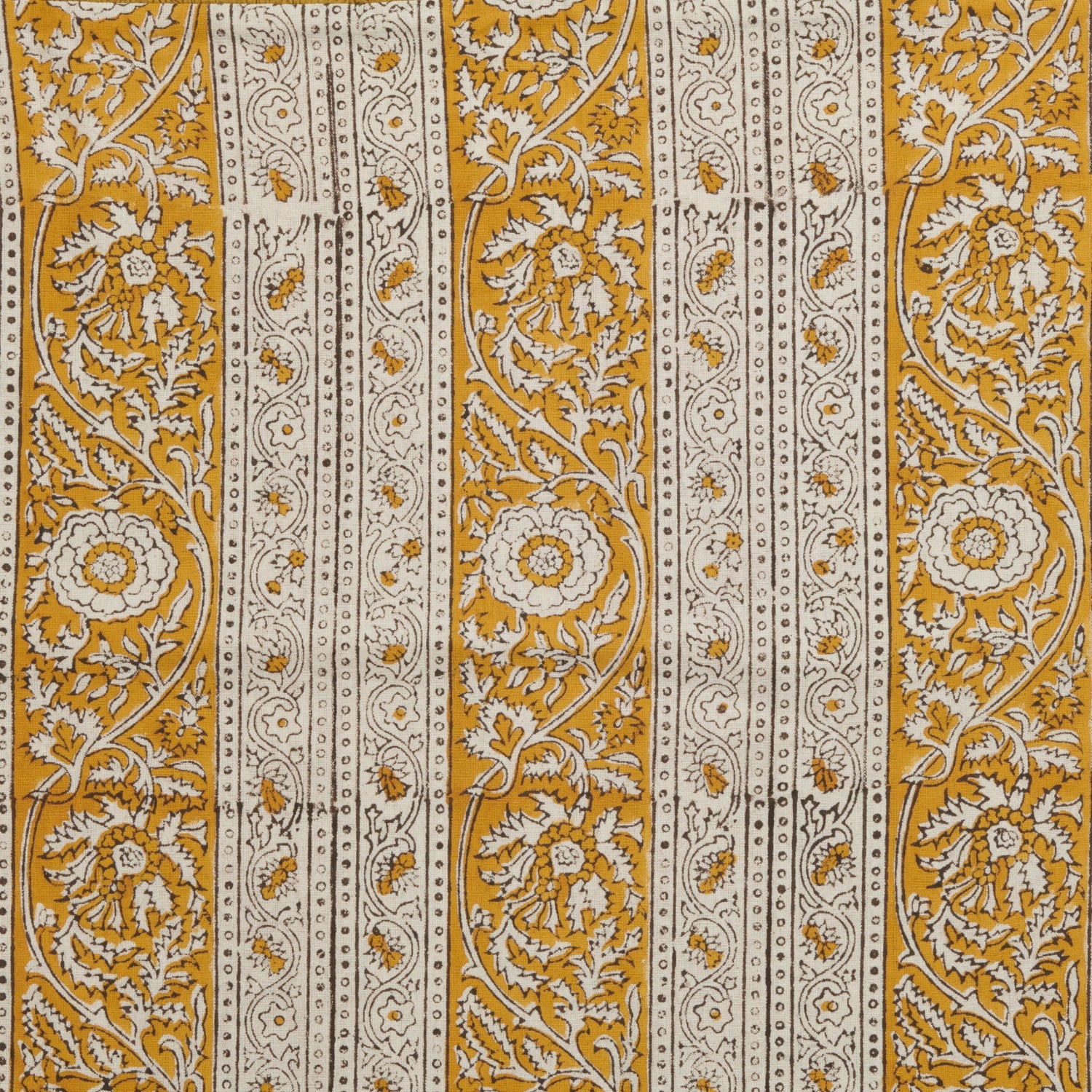 Mae Printed Scatter Cushion, Mustard - Image 5