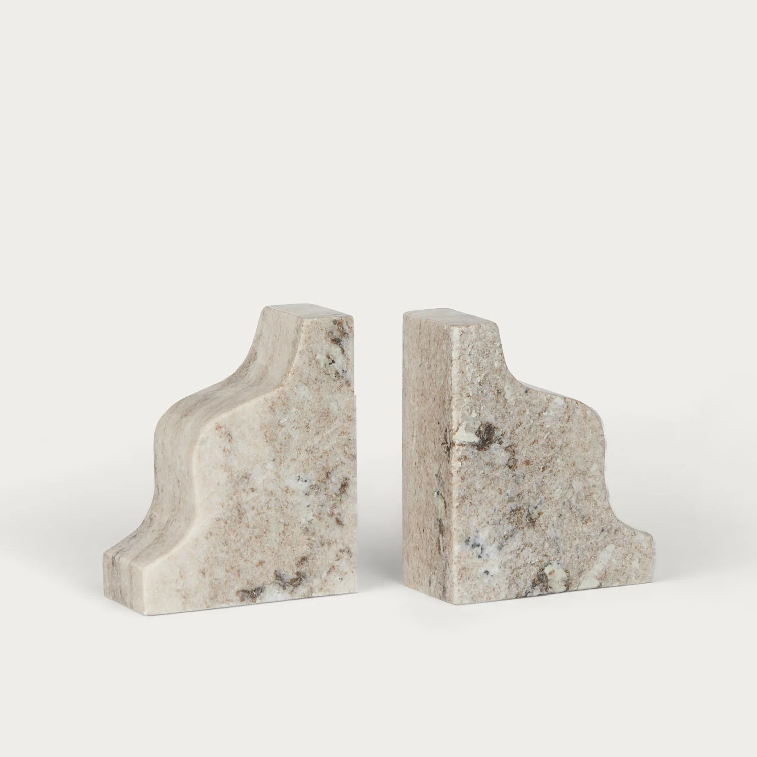 Malborough Curved Marble Bookends - Image 3