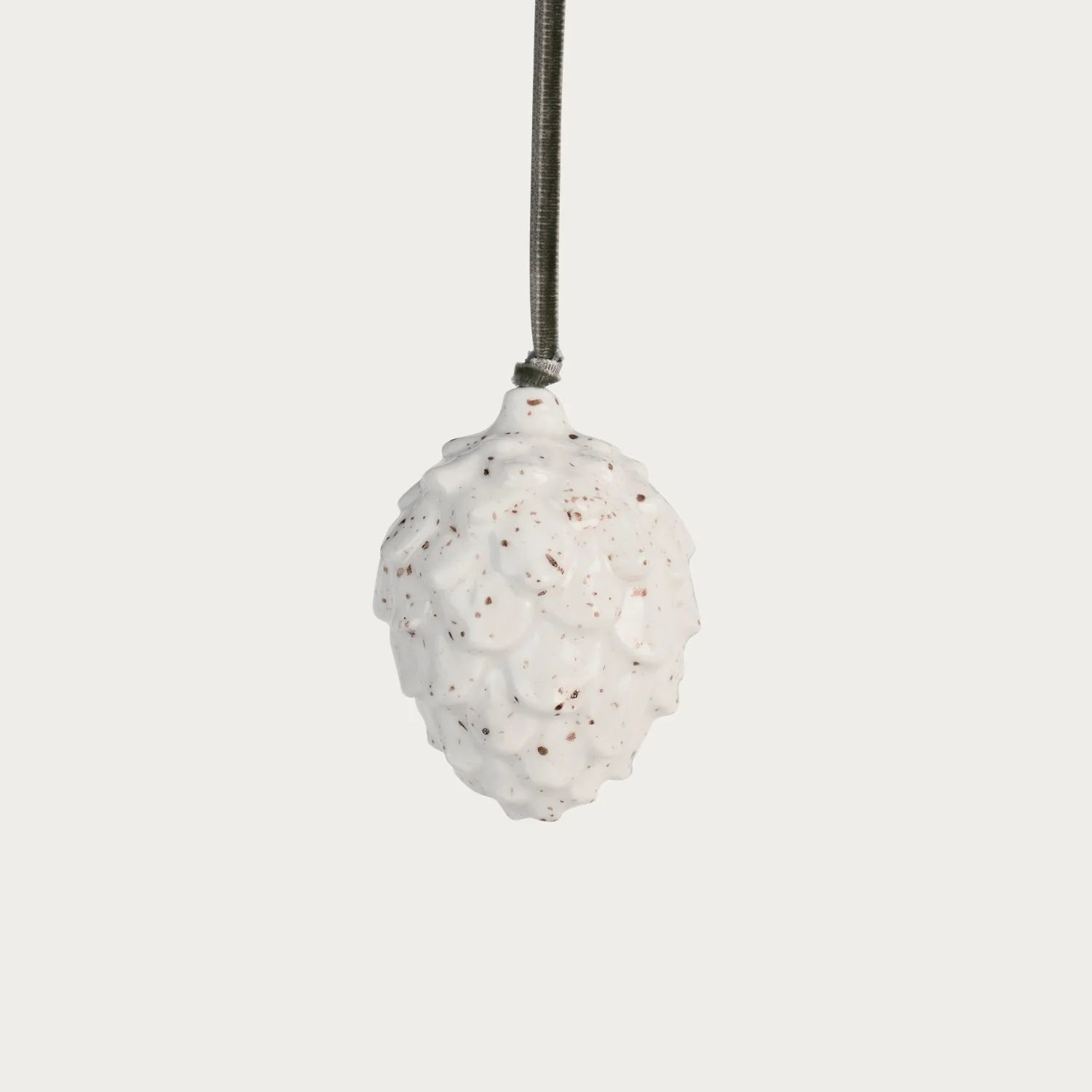 Mirabel Ceramic Pine Cone Hanging Decoration - Image 2