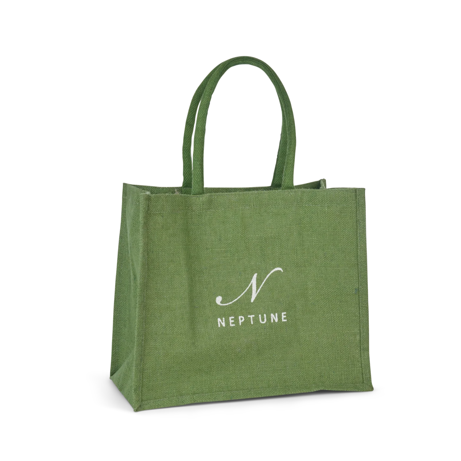Neptune Medium Jute Bag, Nettle - Image 2