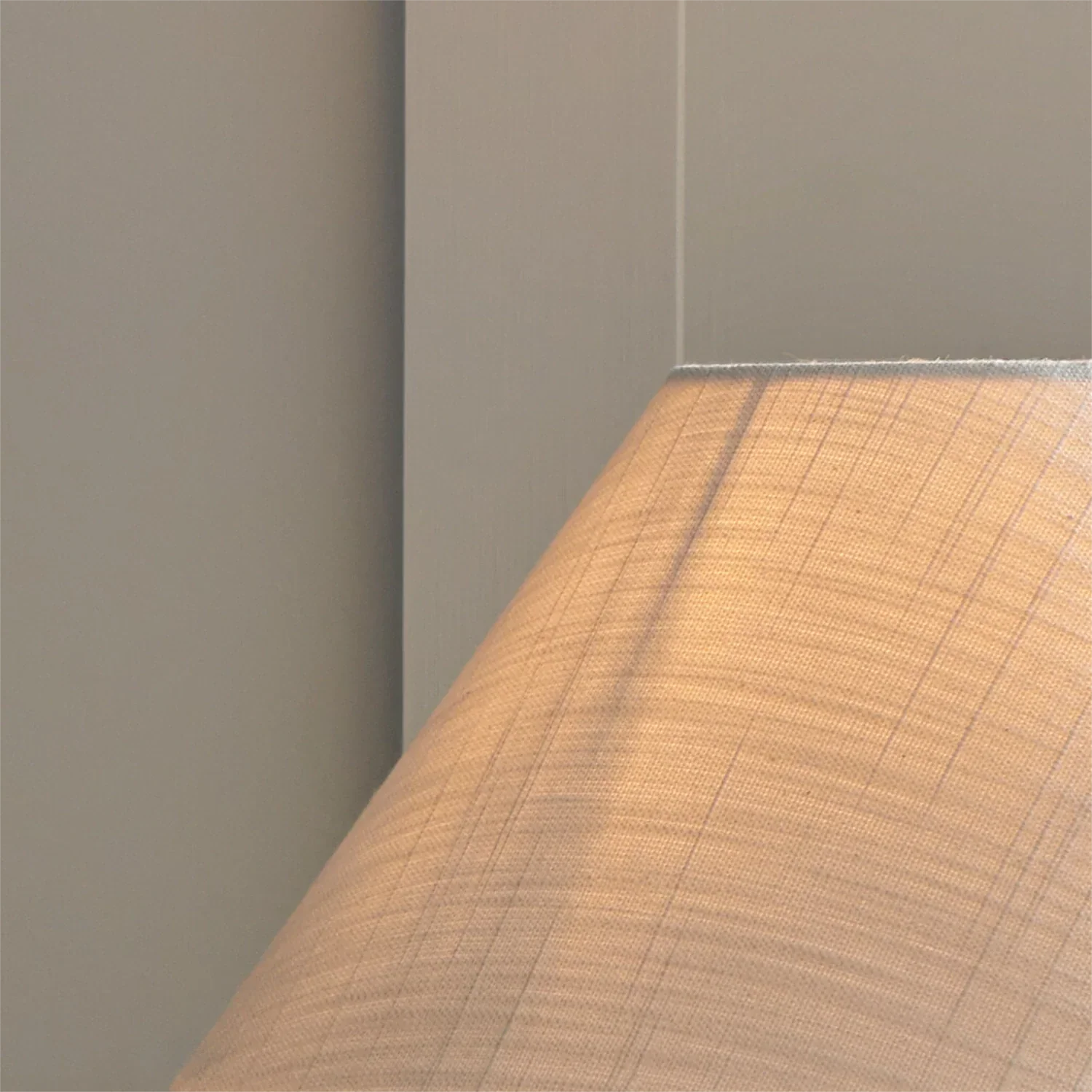 Oliver Linen Cone Lampshade, Warm White - Image 8