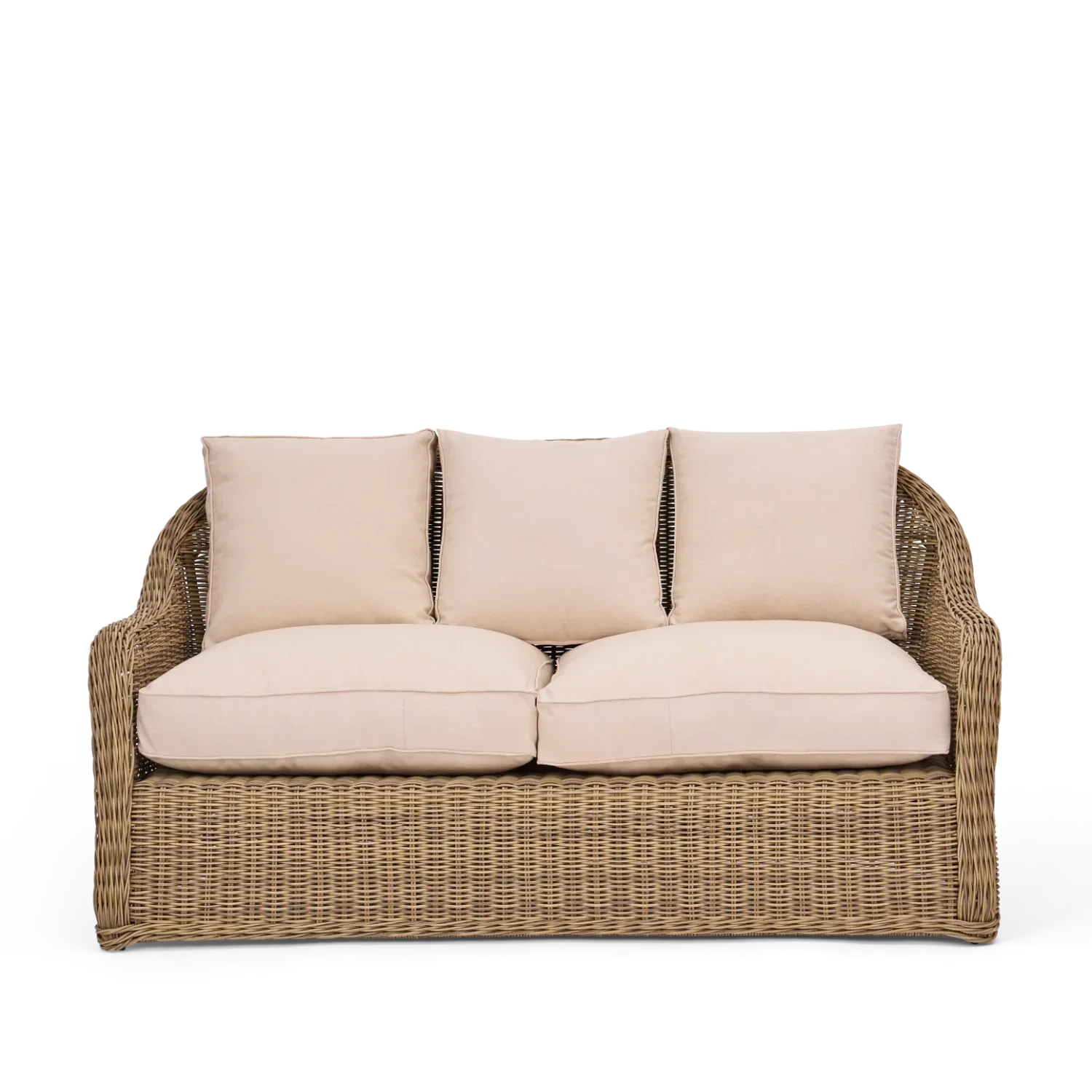 Purbeck 4 Seater Wicker Garden Sofa & Armchair Set with Coffee Table - Image 6