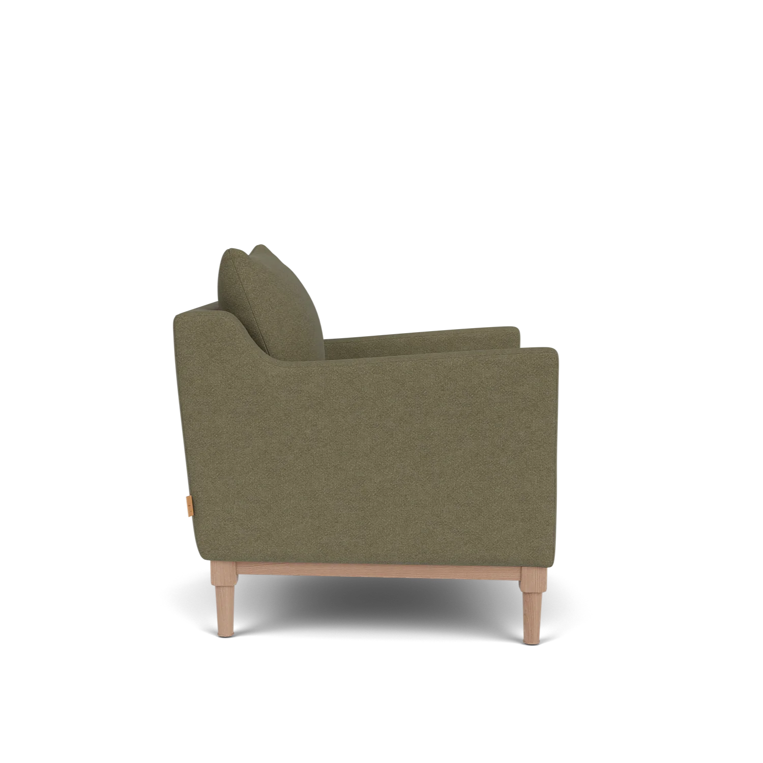 Renewed Eliza Armchair - Sig Lin Moss  - Natural Oak Legs - Image 3