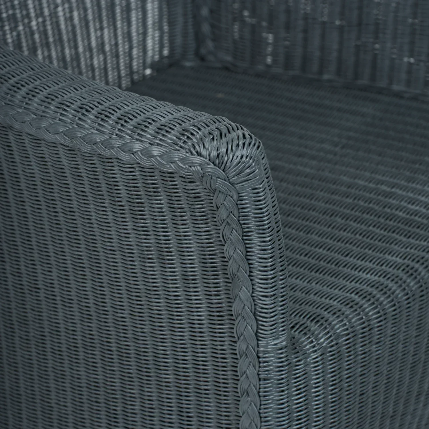 Renewed Havana Lloyd Loom Carver Dining Chair, Charcoal - Image 9