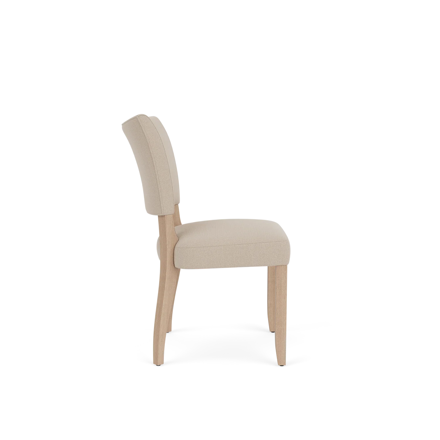 Renewed Mowbray Chairs, Heavyweight Linen Millet, Vintage Oak Legs - Image 3