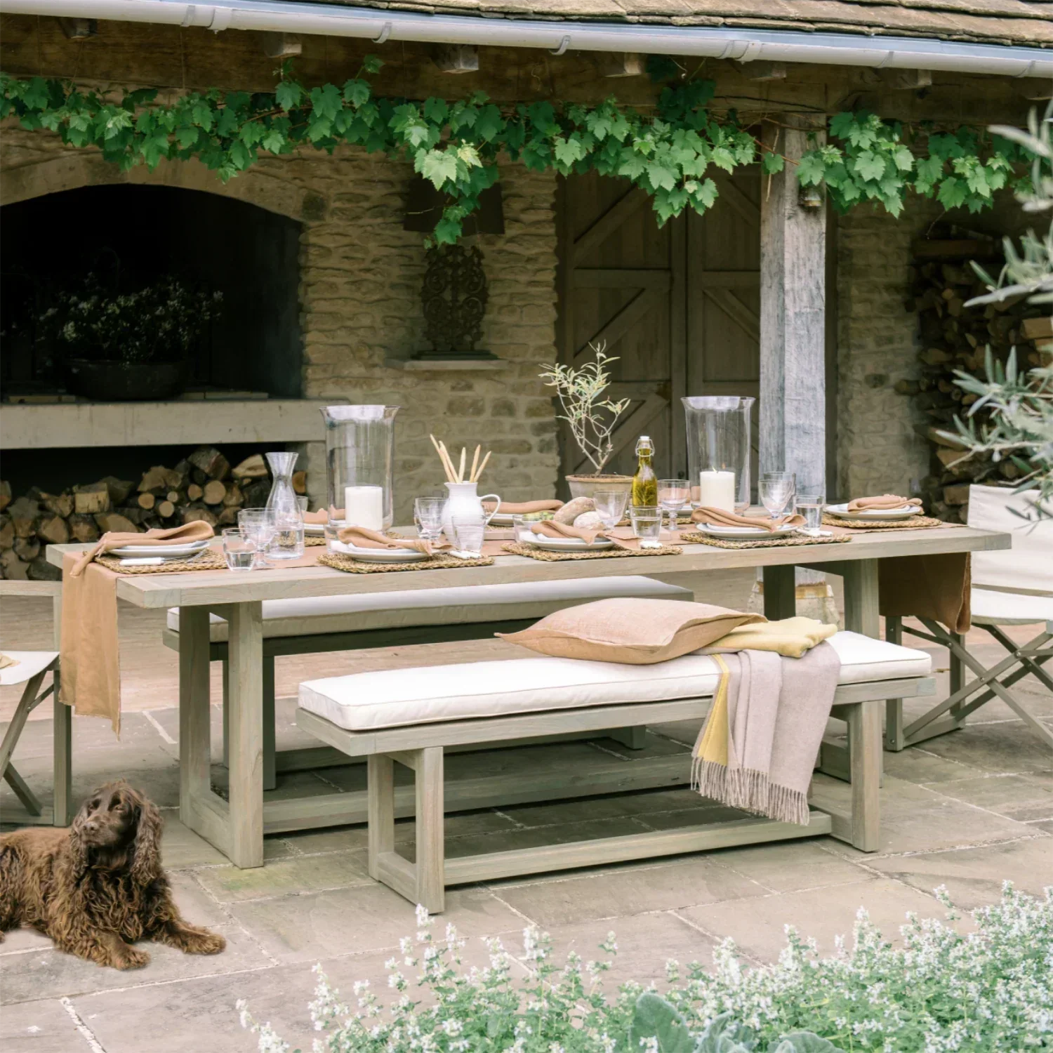 Renewed Pembrey 8 Seater Teak Garden Dining Table - Image 13