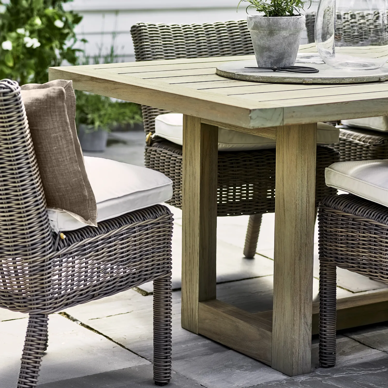 Renewed Pembrey 8 Seater Teak Garden Dining Table - Image 9