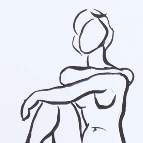 Sketch Seated III - Image 2