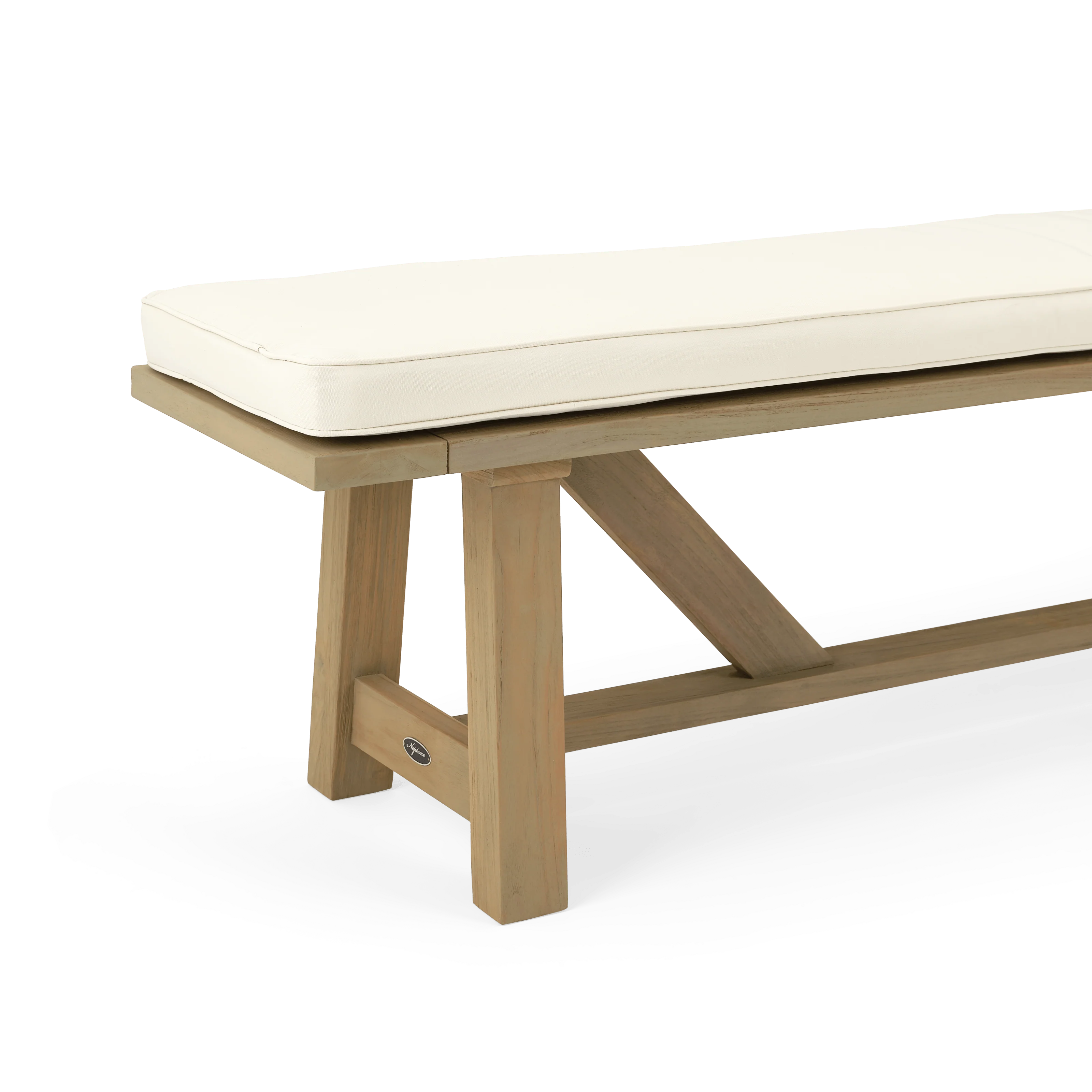 Stanway 4 Seater Teak Garden Bench - Image 4